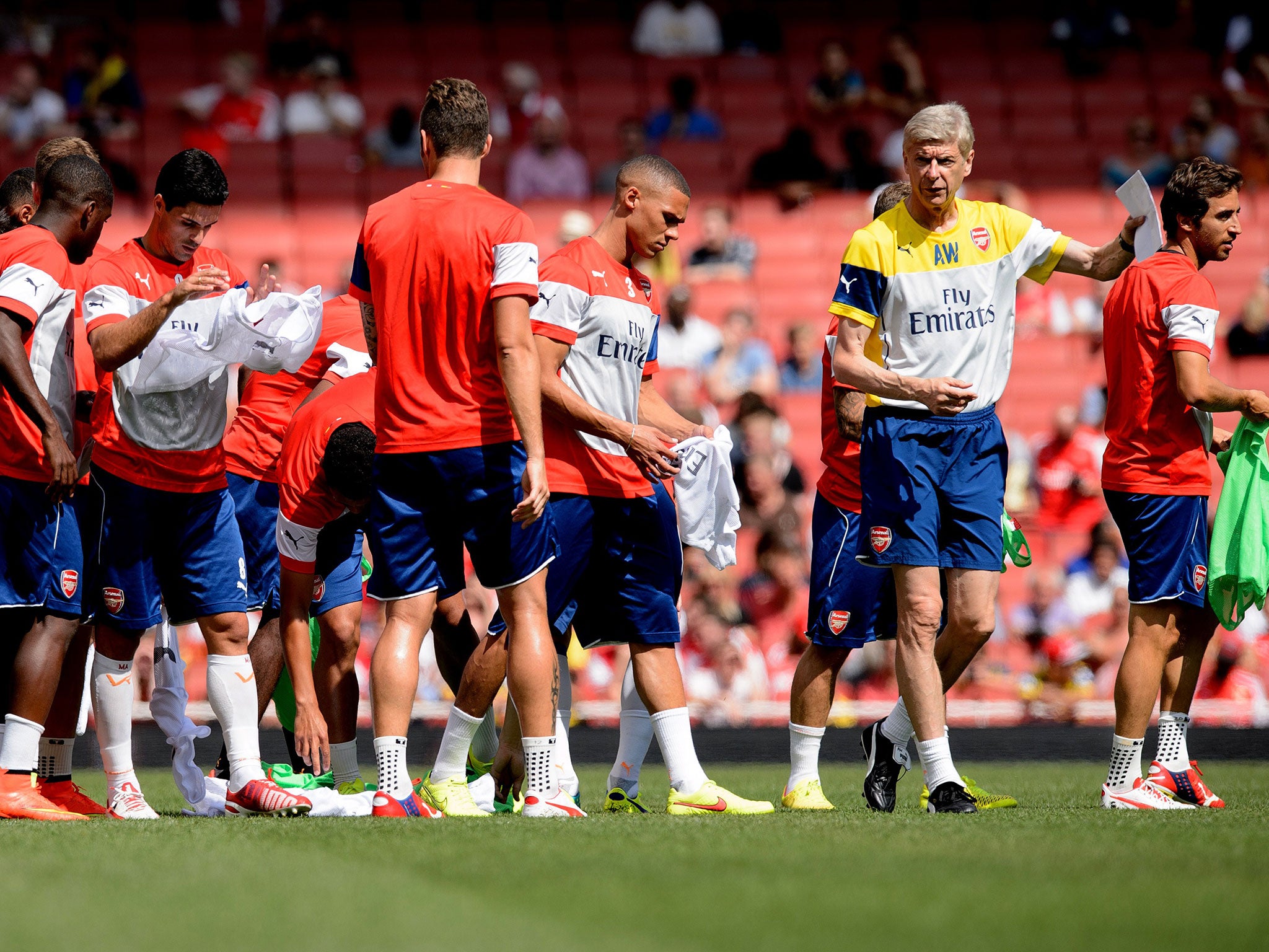 Arsene Wenger will lead his Arsenal team into the Community Shiled for the first time in nine-years