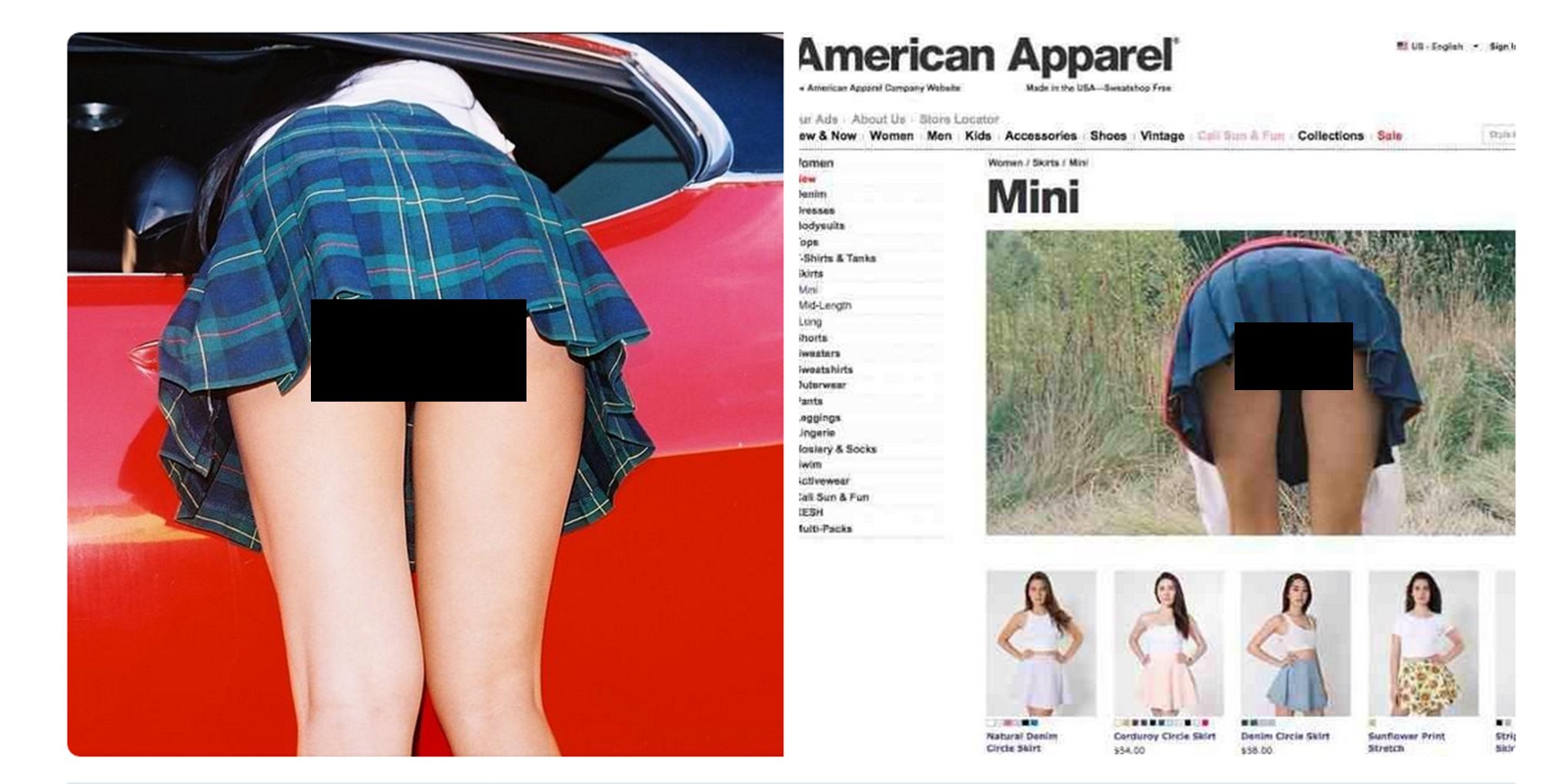 American Apparel's 'back to school' campaign