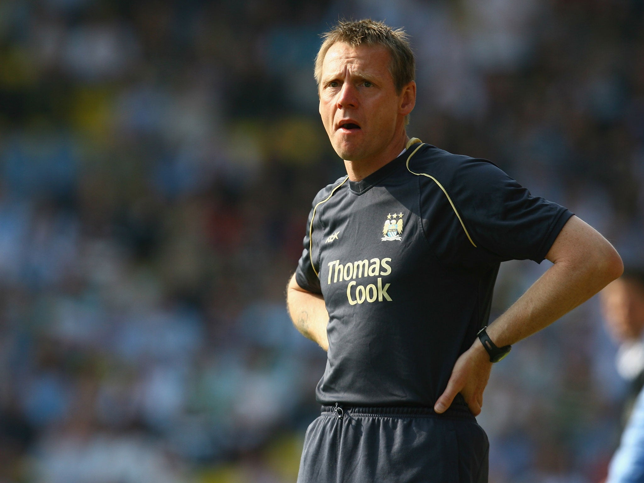 Stuart Pearce during his spell in charge of Manchester City