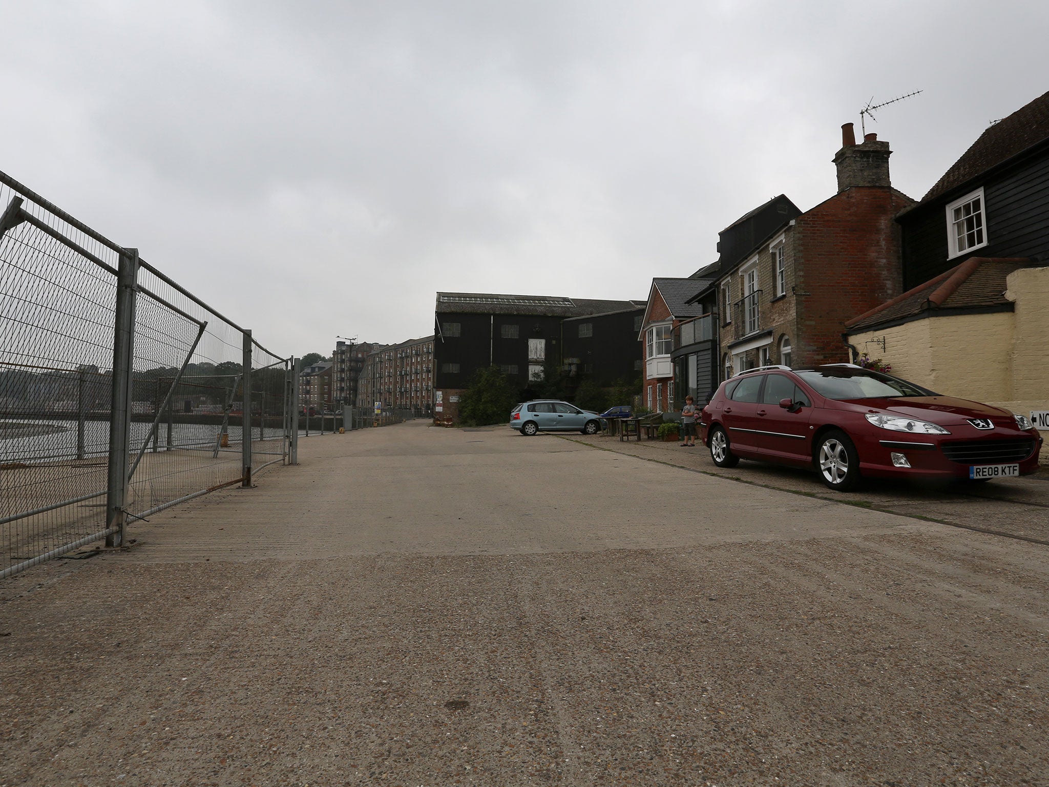 Mistley Quay has been legally designated a "village green" from the water's edge to the old railway line