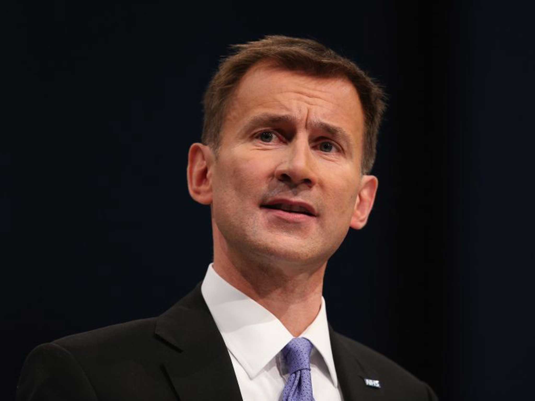 The Health Secretary Jeremy Hunt