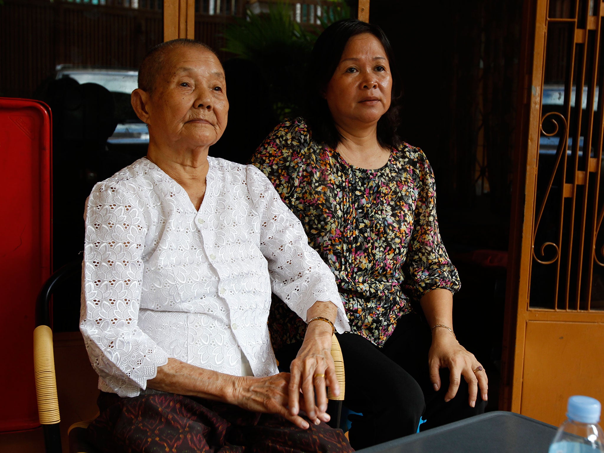 Som Seng Eath today with one of her daughters