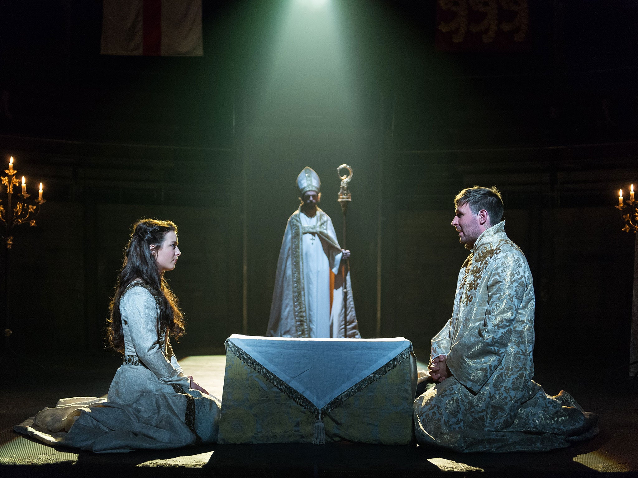 Stephanie Hyam, David Mara and James McArdle in the James plays