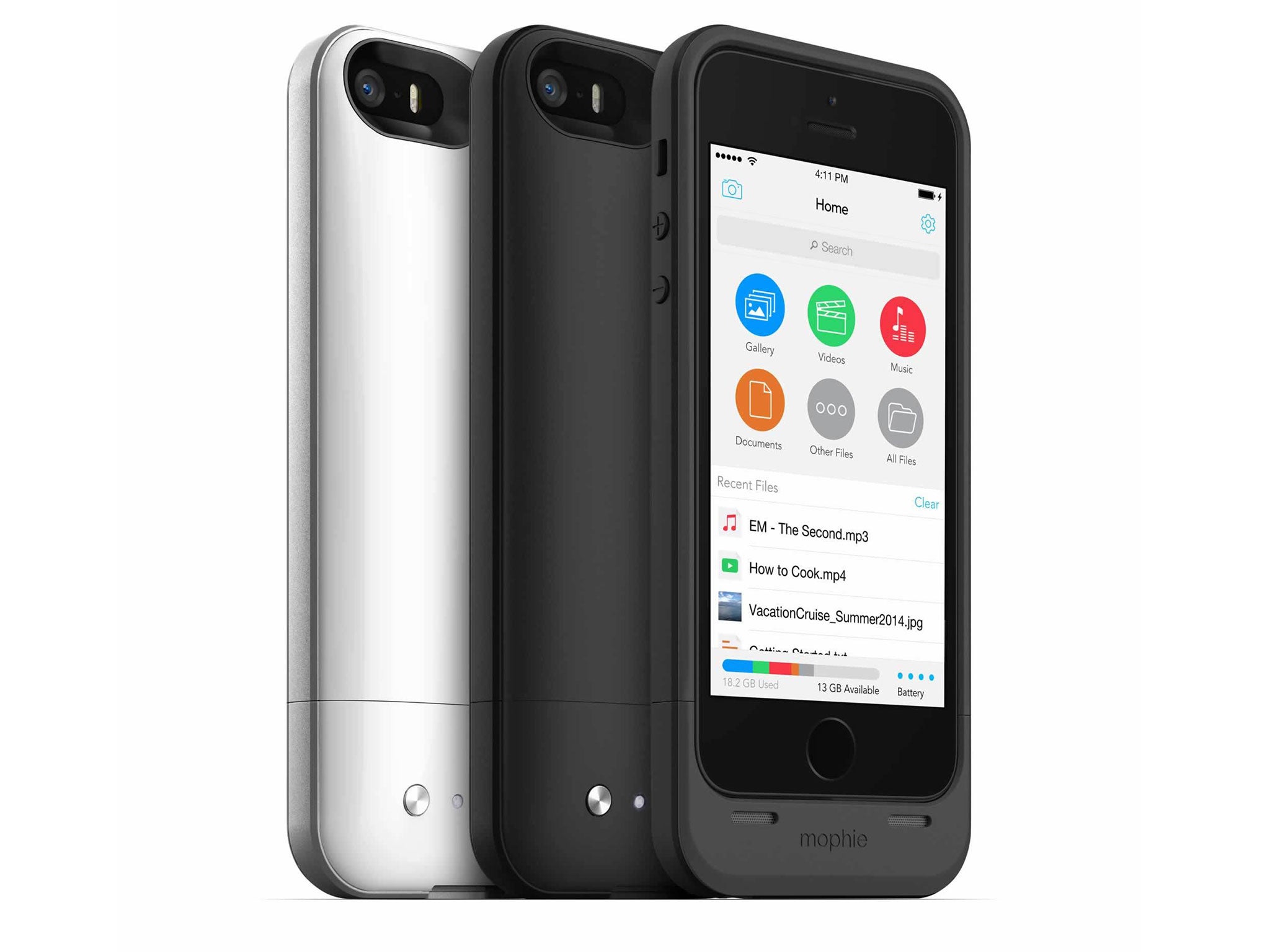 This gadget clads an iPhone 5s in a protective case, and has a built-in battery to save you from Dead iPhone Syndrome. Even better, it has memory built in. Choose from 16GB or 32GB of storage. This means that if you’re running low of storage space on the iPhone you can use the free Space app to save stuff to the Mophie extra storage and reducing your demands on your iPhone’s precious capacity. <a href="http://www.expansys.com/mophie-space-pack-16gb-case-rechargeable-battery-for-iphone-5s-5-white-261943/" target="_blank" class="body-gallery" data-vars-item-name="GL-316926-http://www.expansys.com/mophie-space-pack-16gb-case-rechargeable-battery-for-iphone-5s-5-white-261943/" data-vars-event-id="c6">£129.99, expansys.com</a>