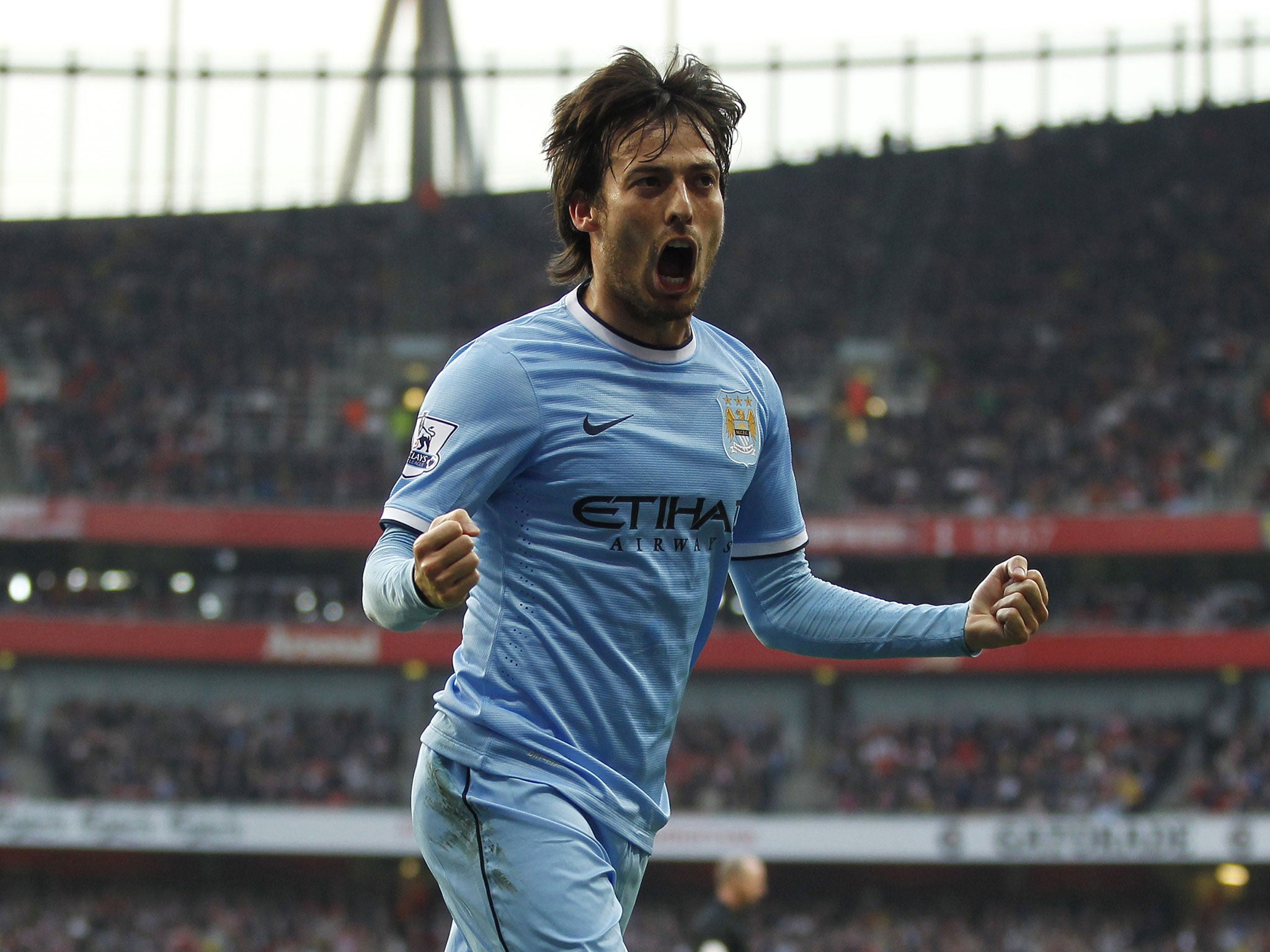 Manchester City midfielder David Silva