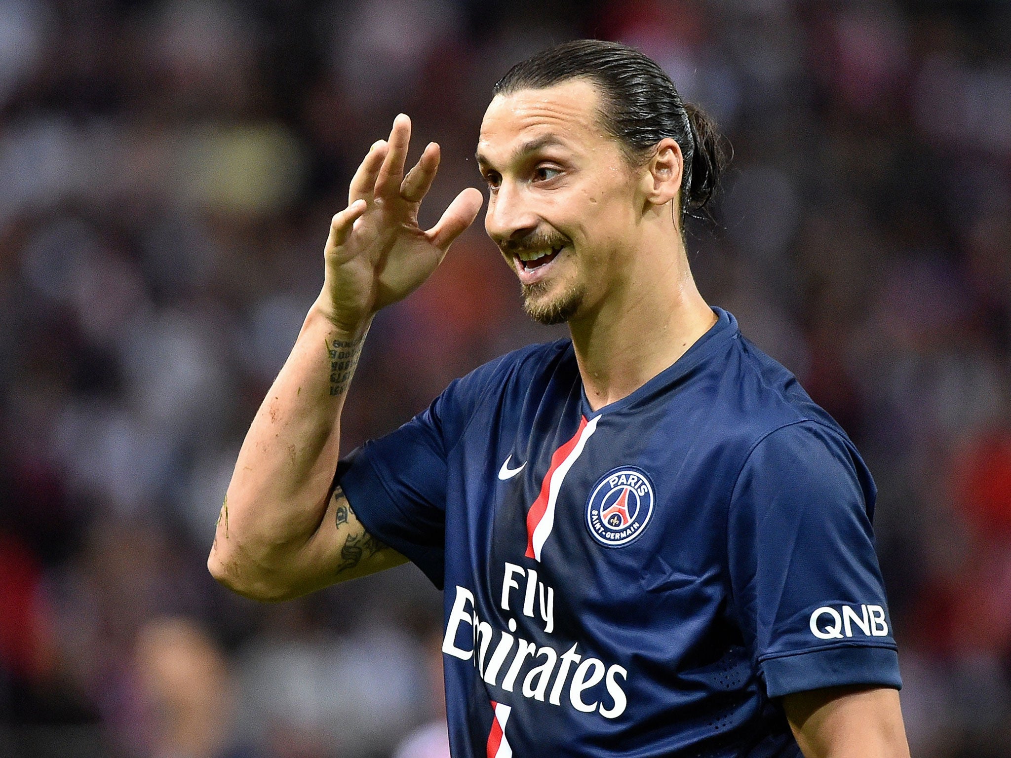 Paris Saint-Germain striker Zlatan Ibrahimovich has donated £30,000 to help the Swedish learning difficulties national team compete in the INAS World Championships in Brazil.