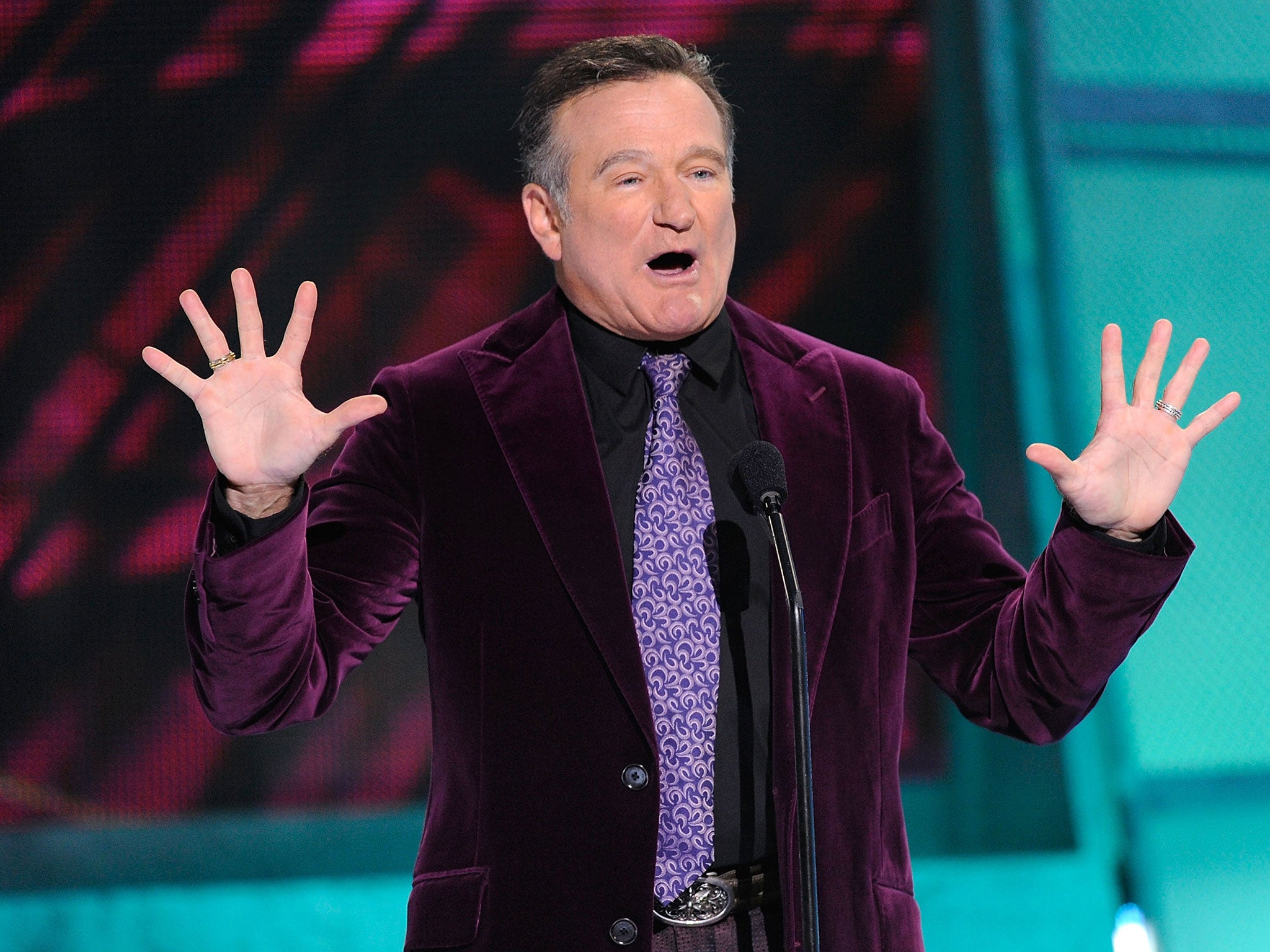 Robin Williams speaks during the 35th Annual People's Choice Awards held at the Shrine Auditorium on January 7, 2009 in Los Angeles, California.