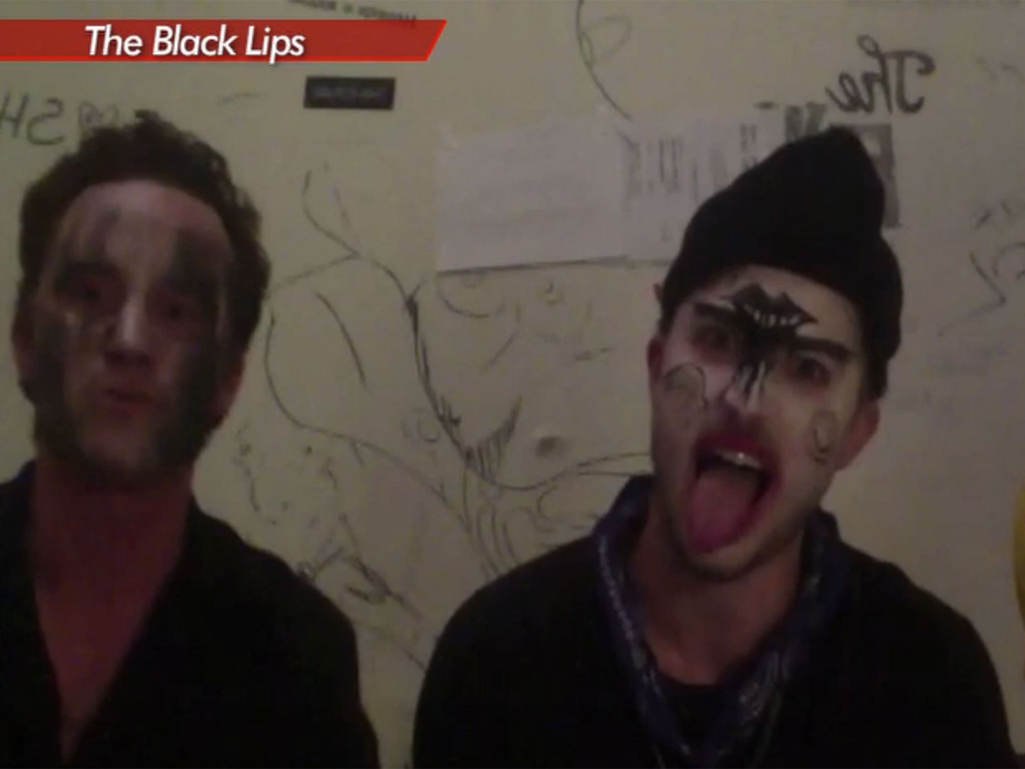 The Black Lips, wearing Kiss-style face paint, ambush Gene Simmons' live fan Q&A