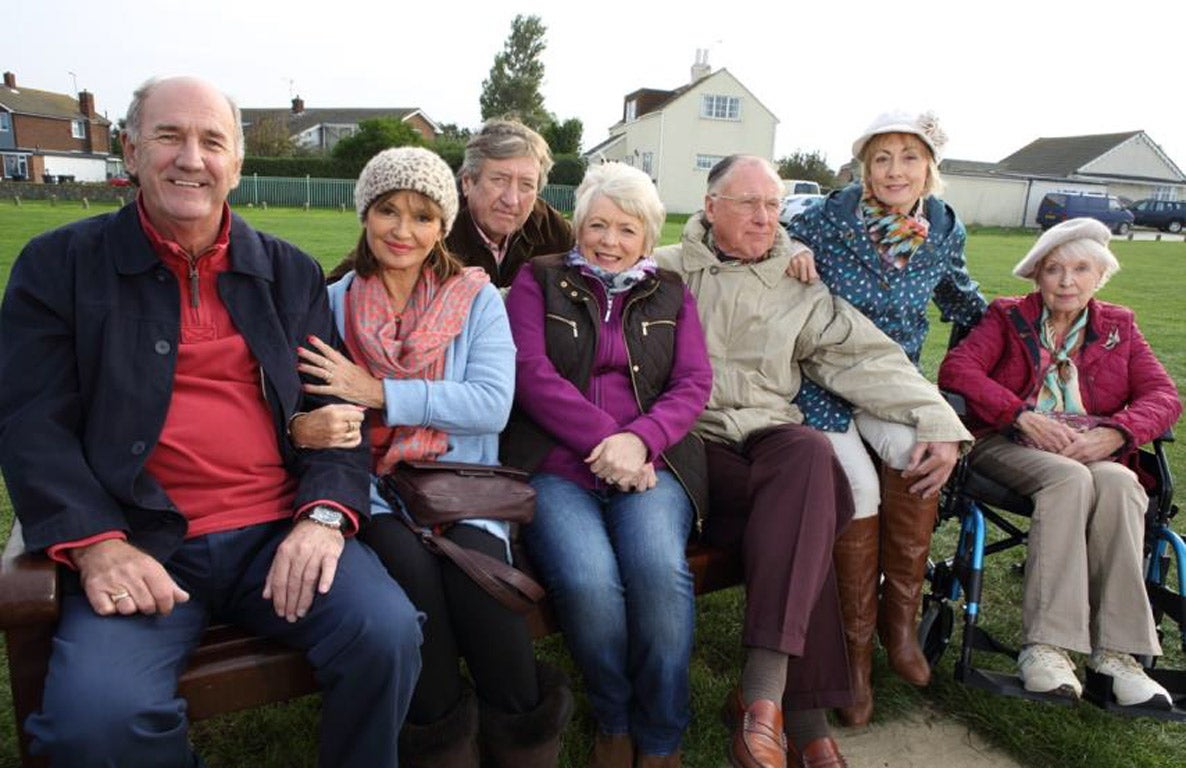 The cast of Boomers, a comedy set in a Norfolk resort