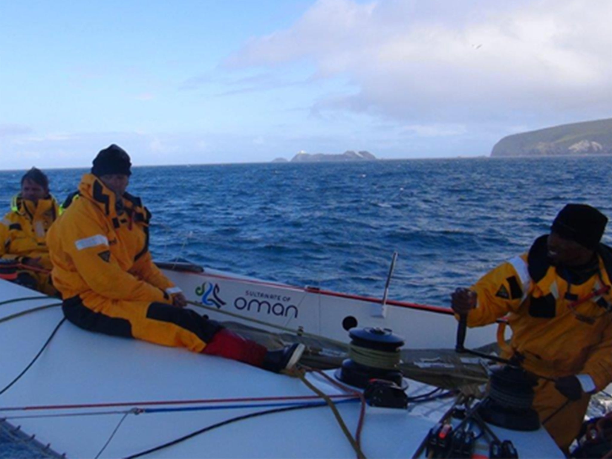 All quiet on the northern front as Musandam-Oman Sail team rounds Muckle Flugga- Shetlands, chasing the Sevenstars Round Britain and Ireland record