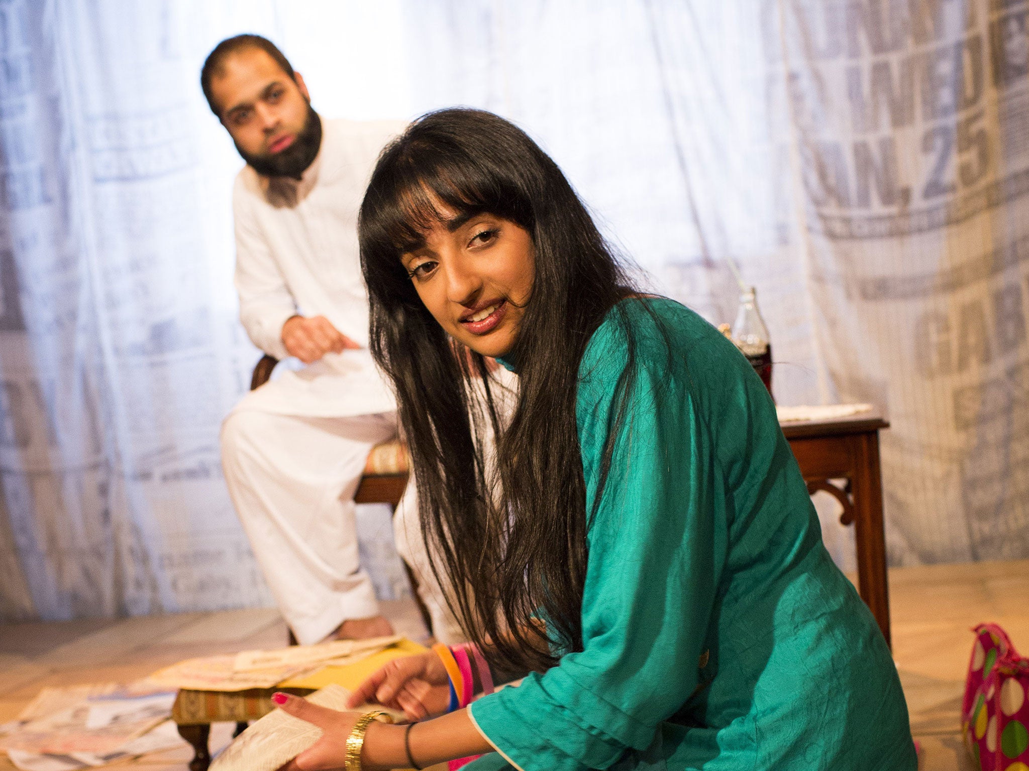 Umar Ahmed and Kiran Sonia Sawar in ‘My Name Is...’