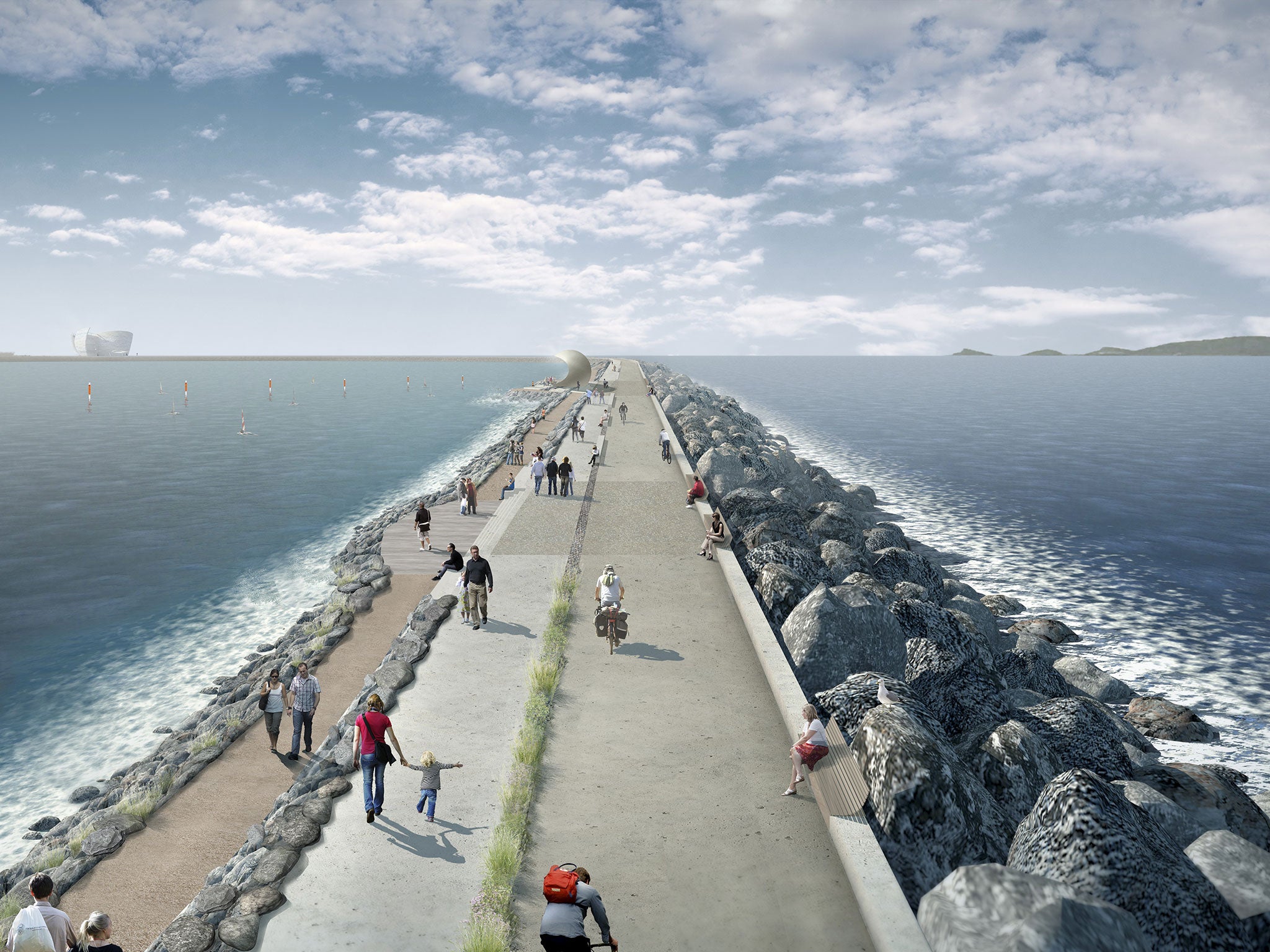 Tidal Lagoon Power see the proposed structure as
providing social space as well as producing energy