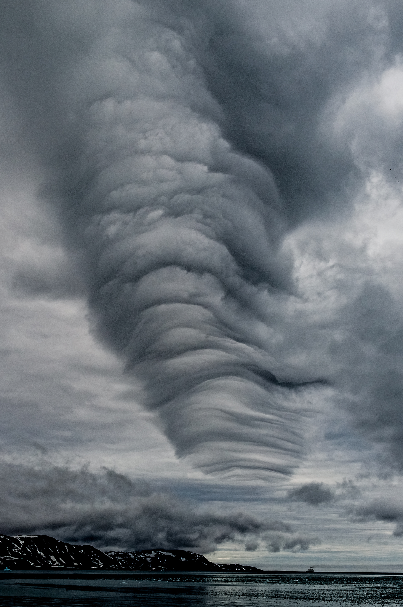 ‘Tornado cloud’ in Norway, by Andy Barnes (landscape category)