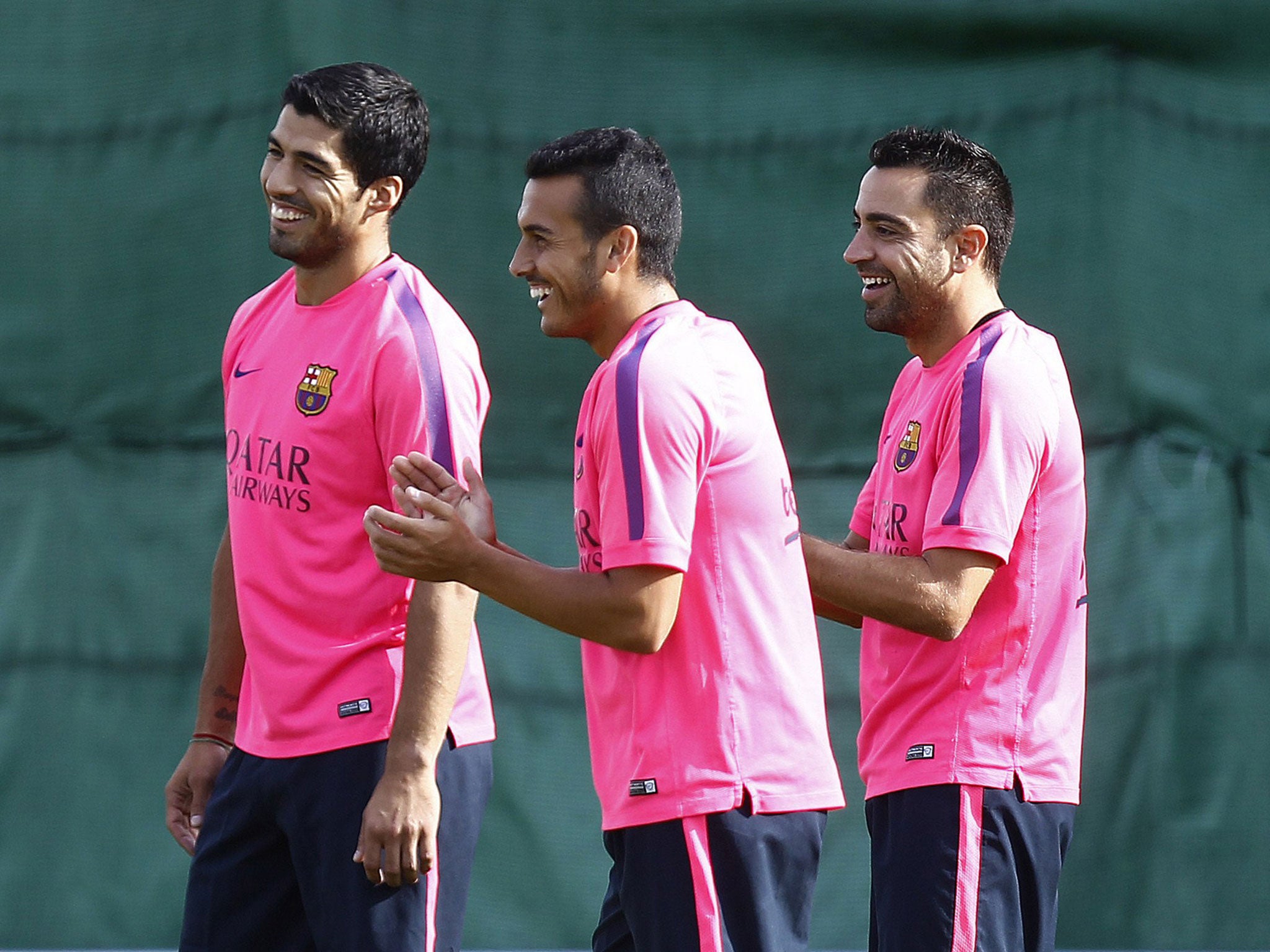 Luis Suarez trained with Barcelona for first time on Friday