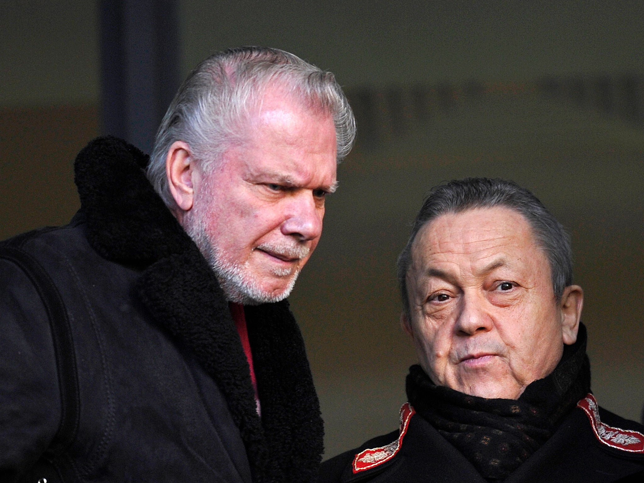 West Ham co-chairmen David Gold and David Sullivan