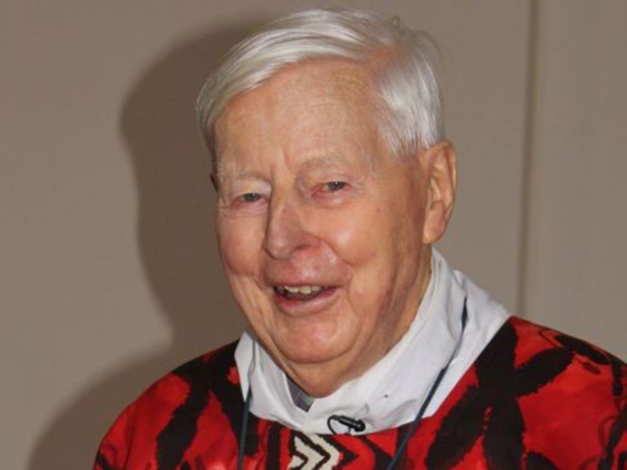 Arden pictured in the Church of St Alban, North Harrow, on his 90th birthday