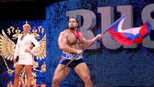 Rusev made Swagger pass out, waved the hell out of flag