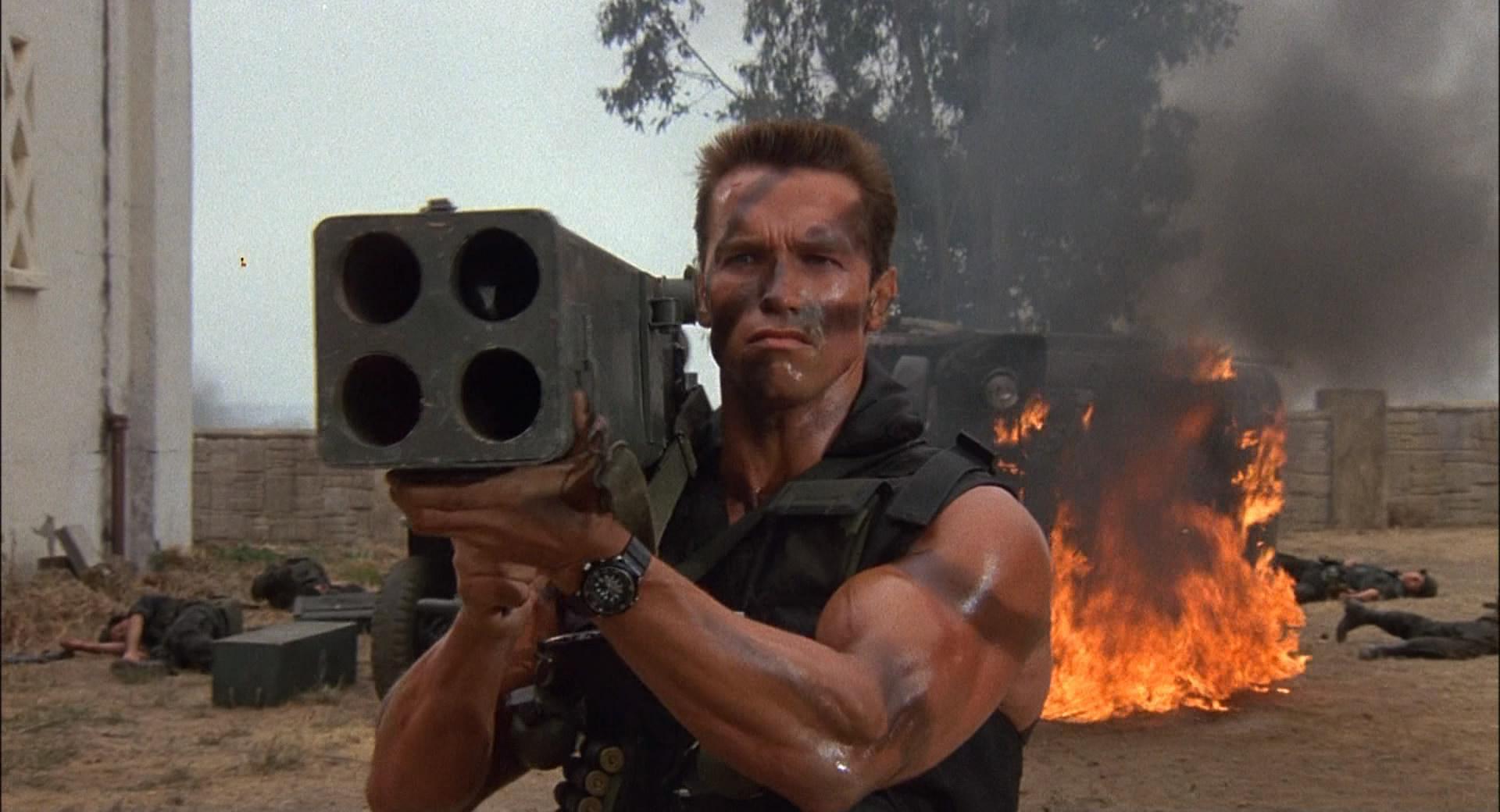 Arnold Schwarzenegger in Commando. Cultural soft power at work.