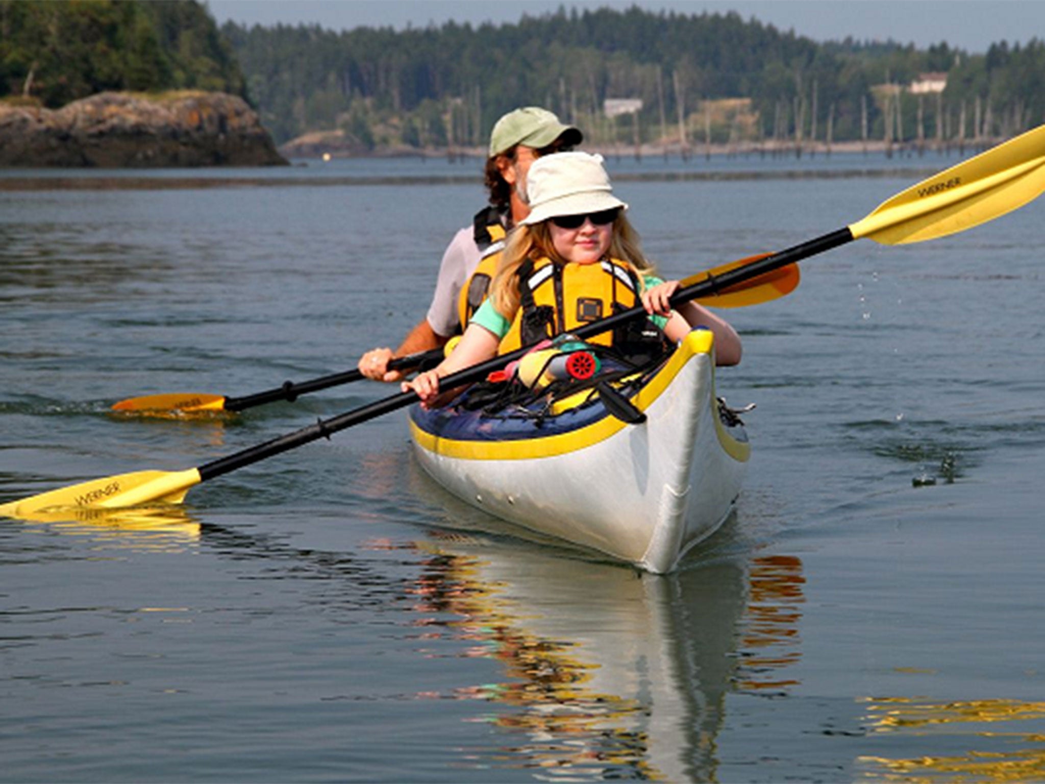 Mike Unwin’s daughter kayaking