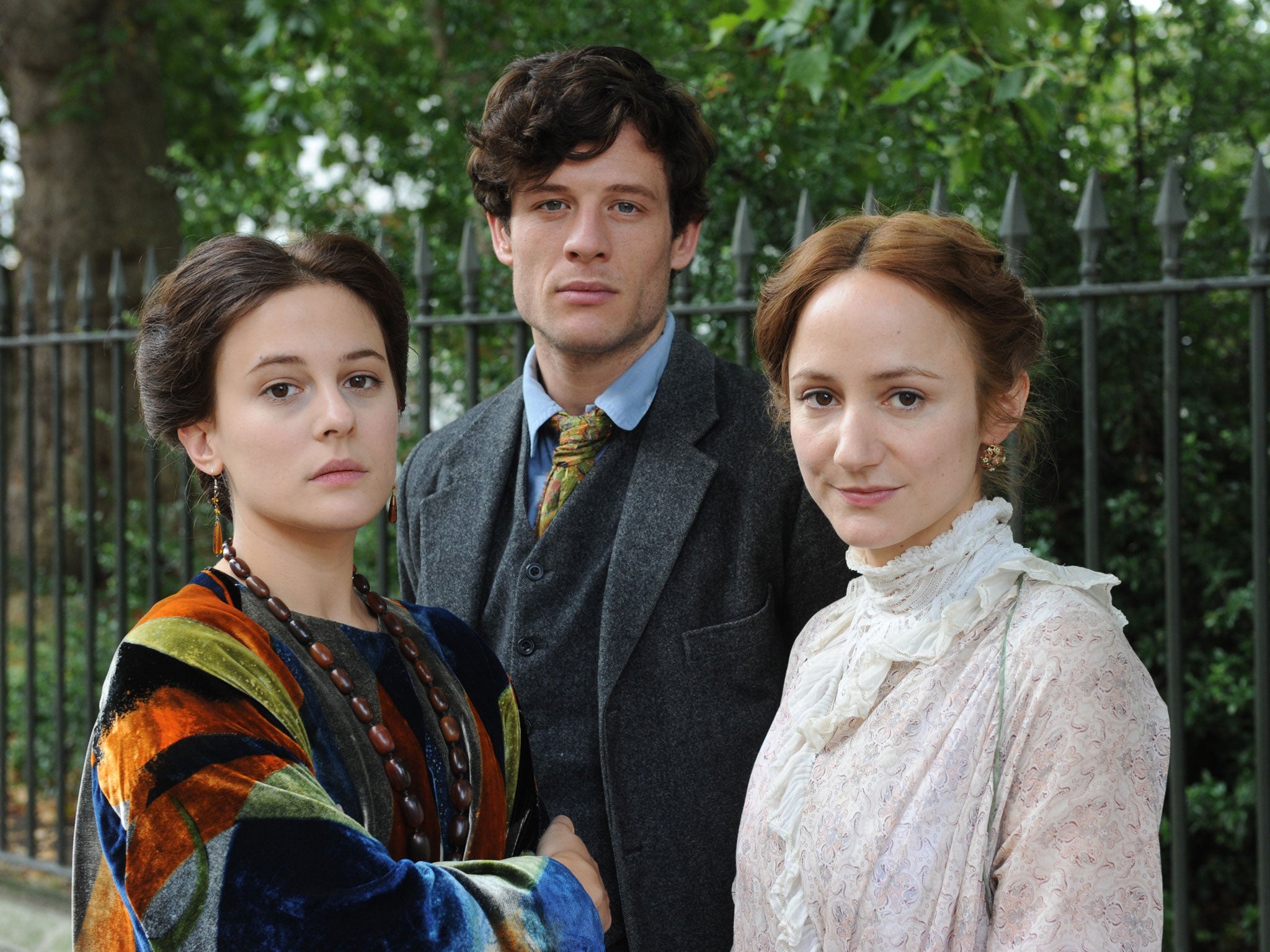 Cast members Phoebe Fox, James Norton and Lydia Leonard