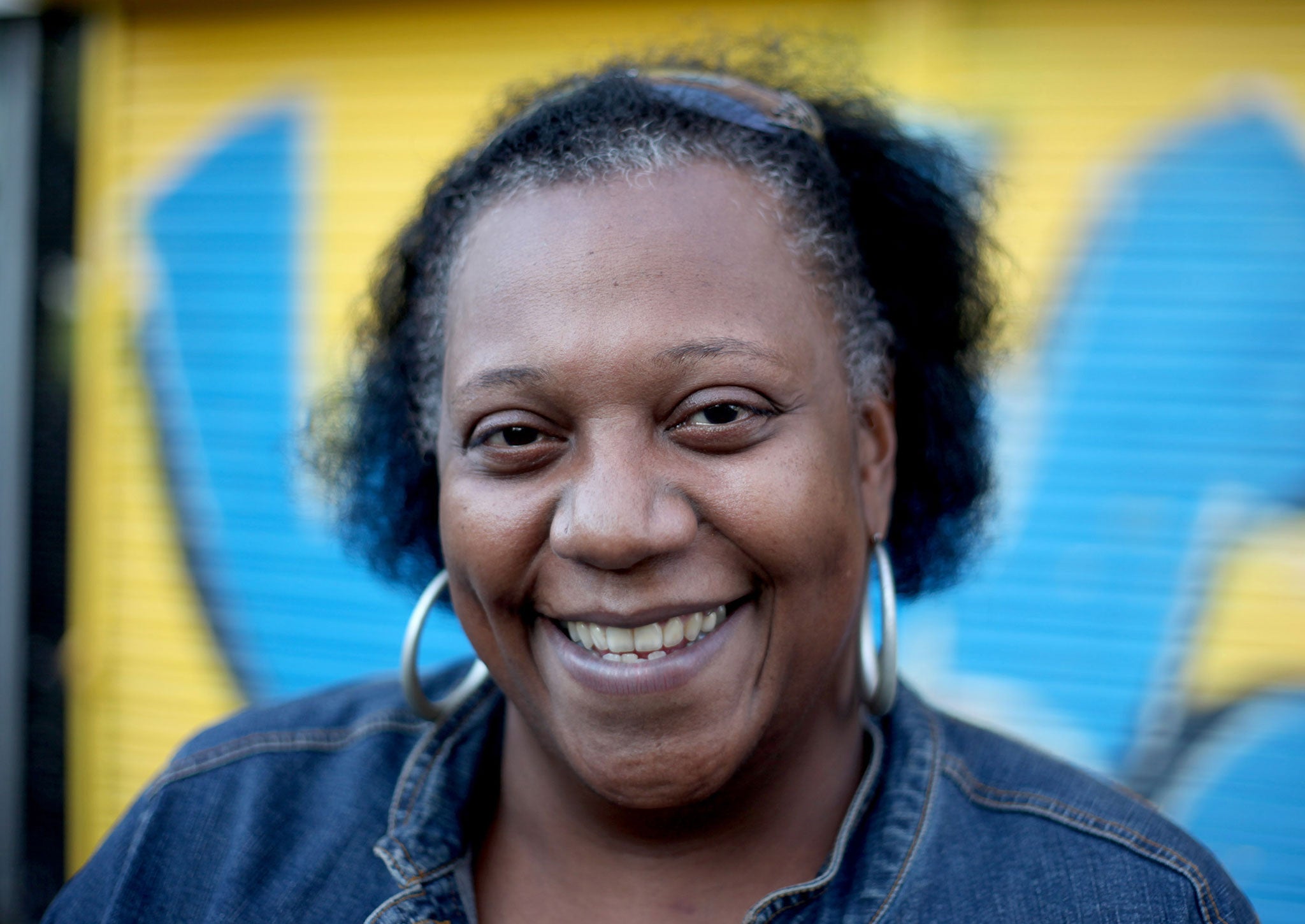 Pauline Pearce aka Lady P who became famous after her impromptu speech to rioting gangs in east London during the disturbances and was watched more than a million times online.