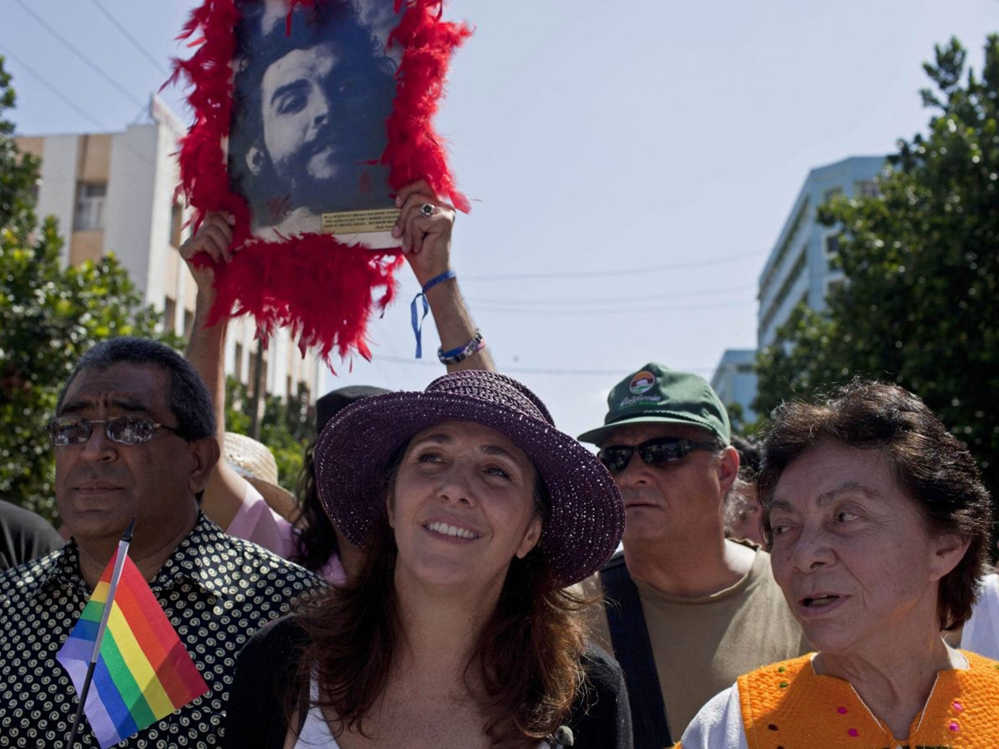 Mariela Castro pictured promoting International Day Against Homophobia, in Havana, Cuba.