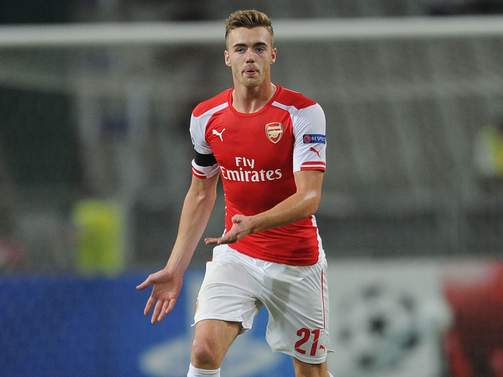 Calum Chambers missed Arsenal training today