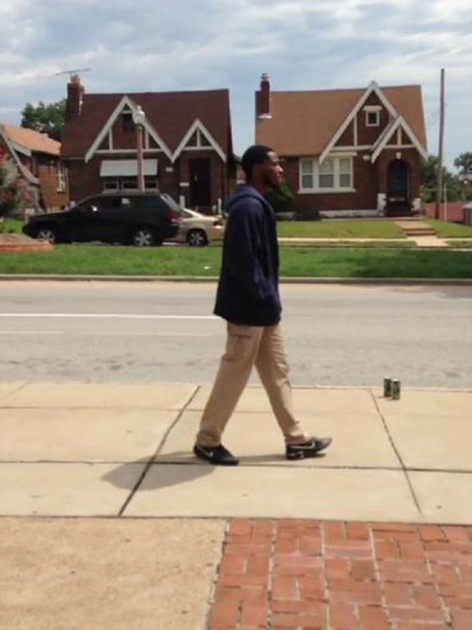 On Wednesday, St Louis police released mobile phone footage between officers and Kajieme Powell (above)