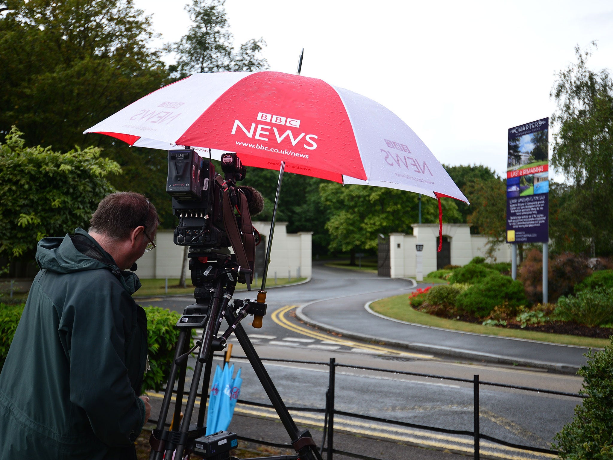 The BBC covered the search of Cliff Richard's private estate by helicopter last year