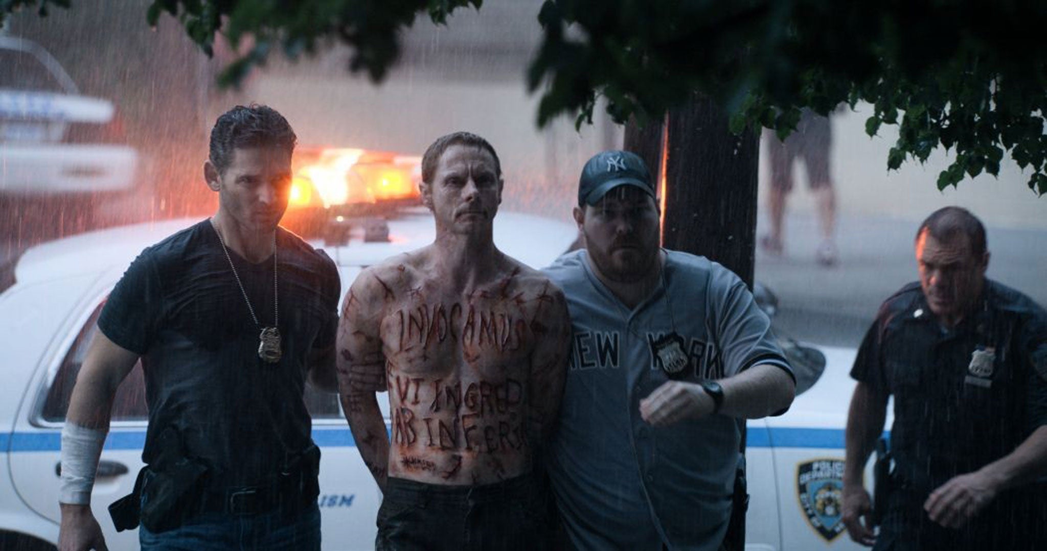 Paranormal criminal activity: Eric Bana arrests Sean Harris in Deliver Us From Evil