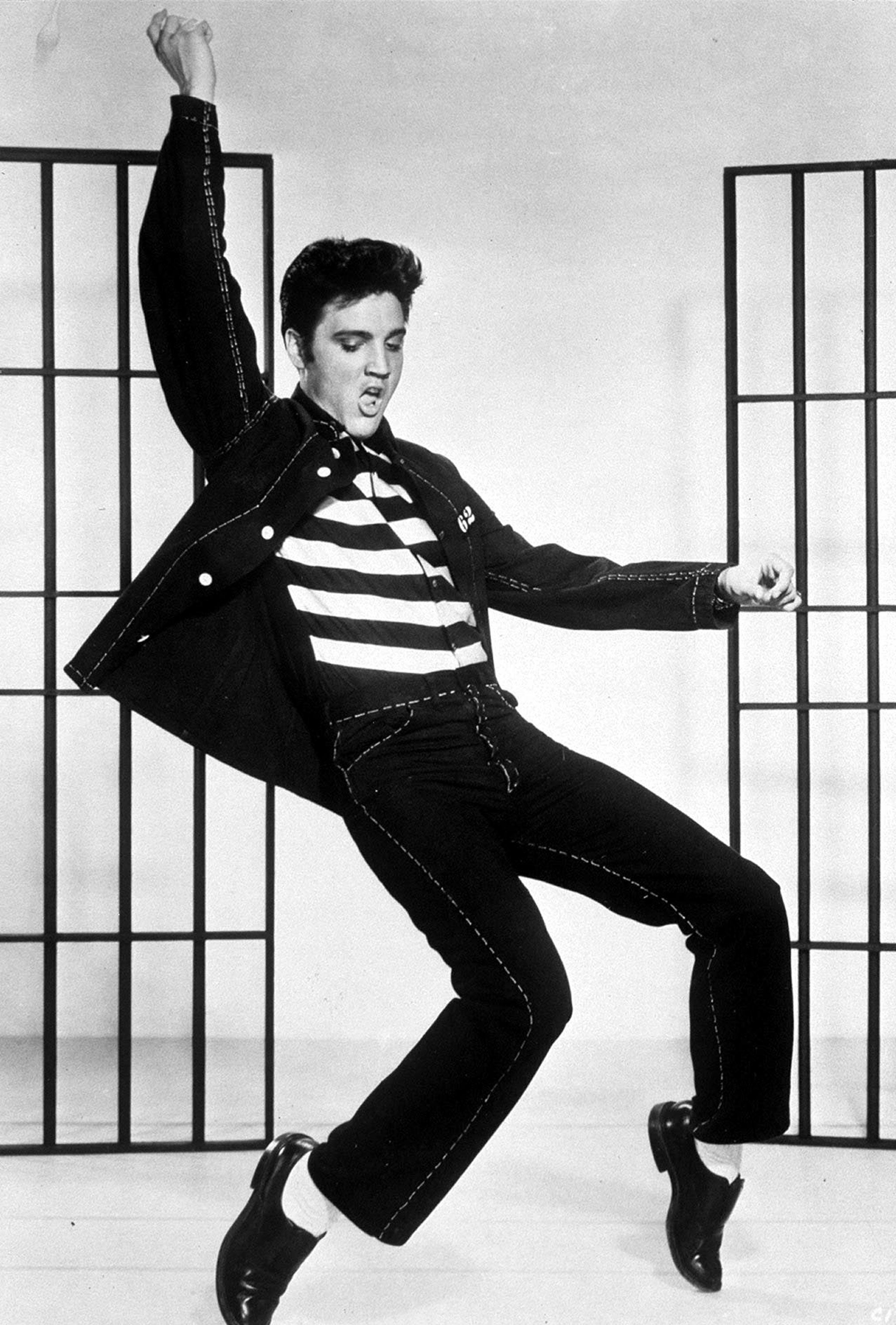 Elvis Presley, apparently "twerking"