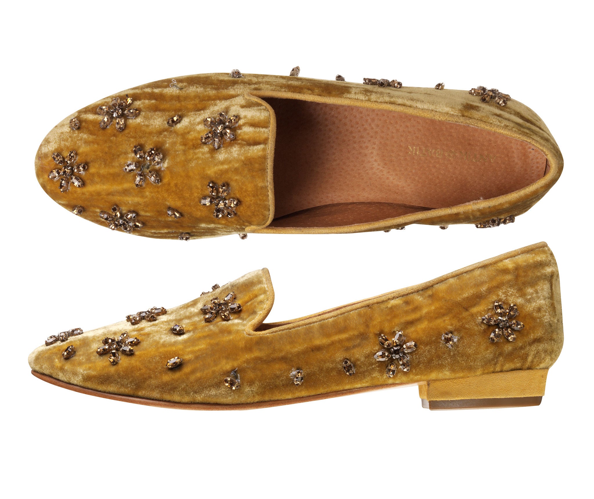 These slippers from Antik Batik would be worthy of a very modern Cinderella