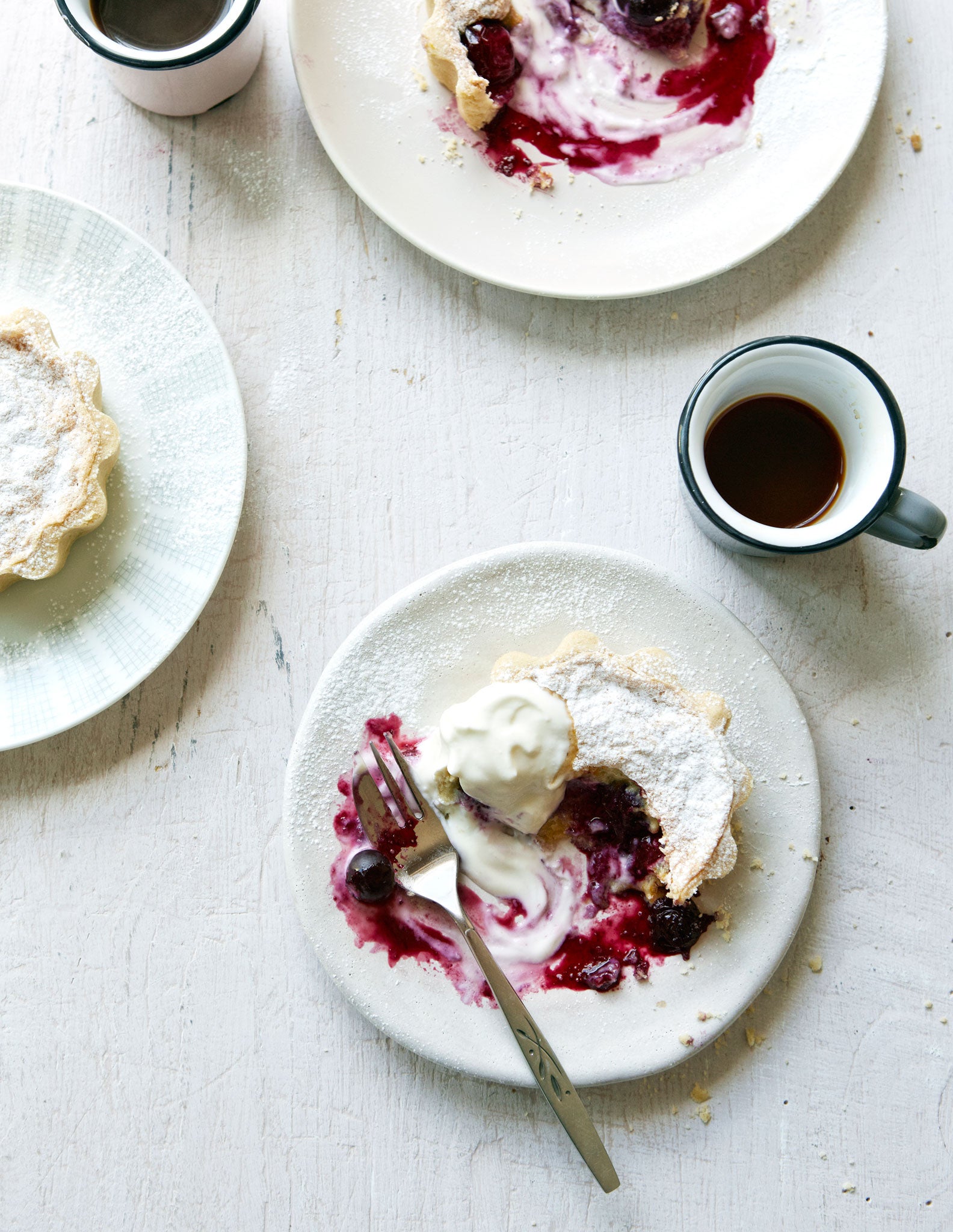 Bill's blueberry and orange tartlets are as light as a feather