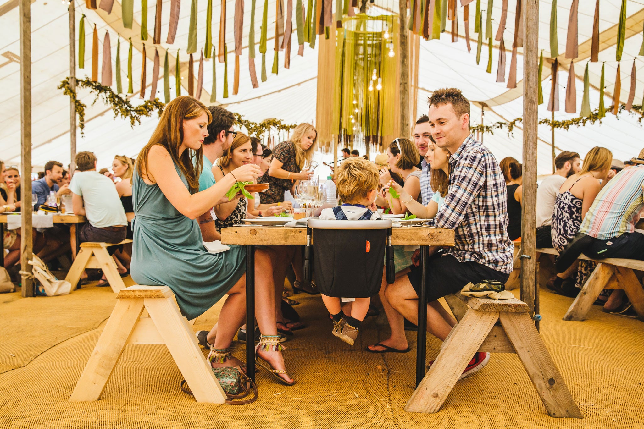 The burgers and gruel once slopped out to festivalgoers have been usurped by original menus using high-quality ingredients, eaten in stately repose