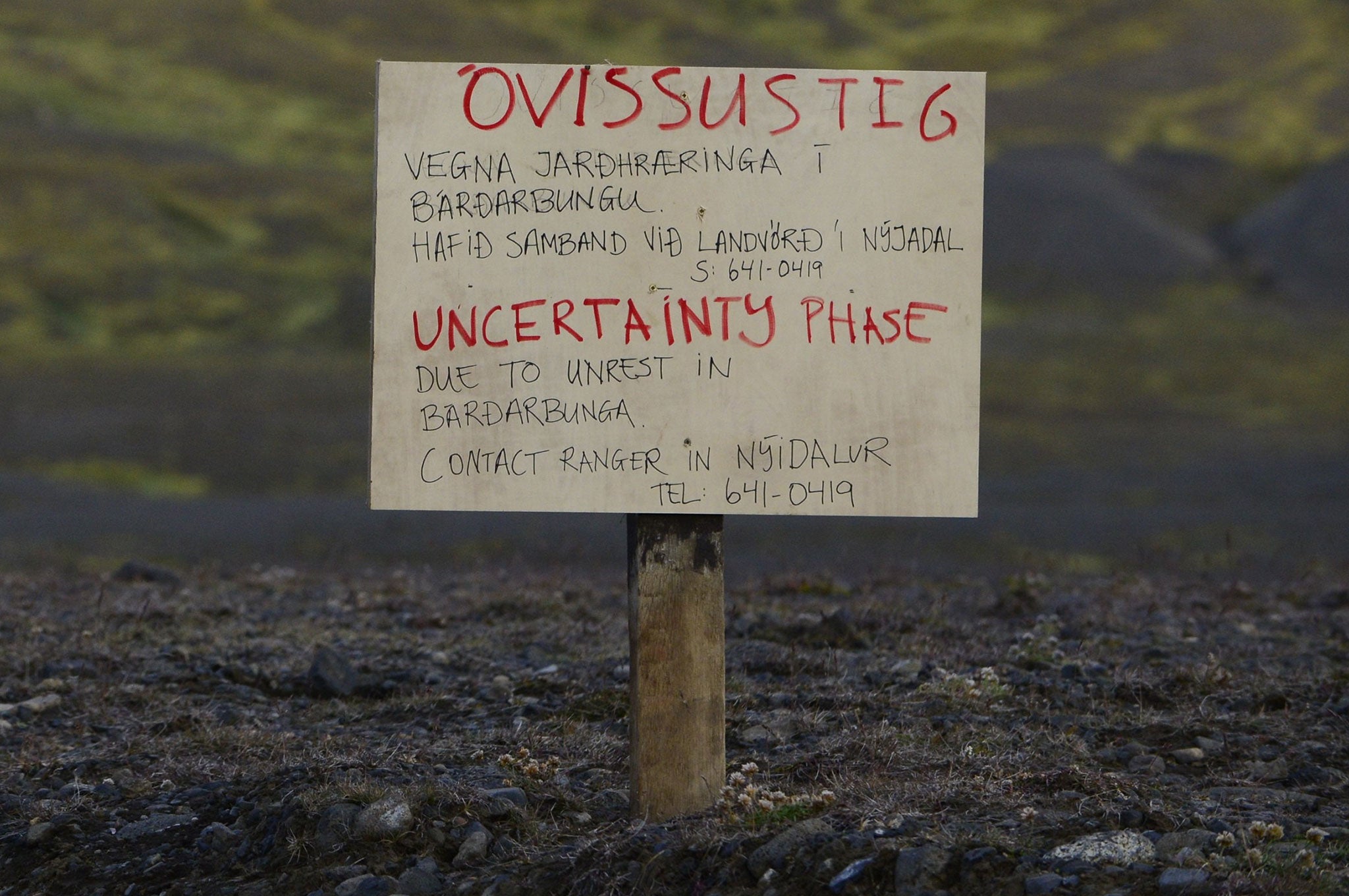 Roads around the volcano have been closed as scientists monitor the situation.