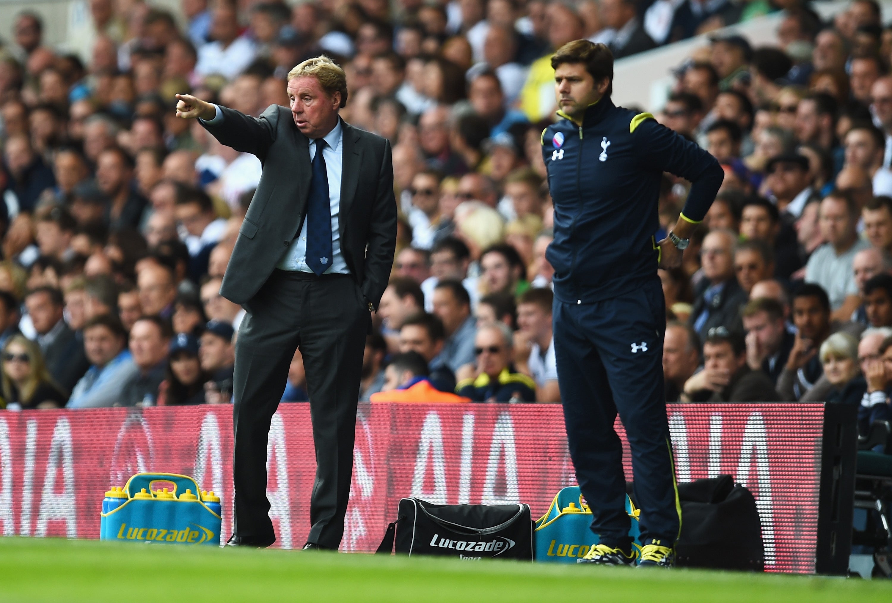 Mauricio Pochettino and Harry Redknapp