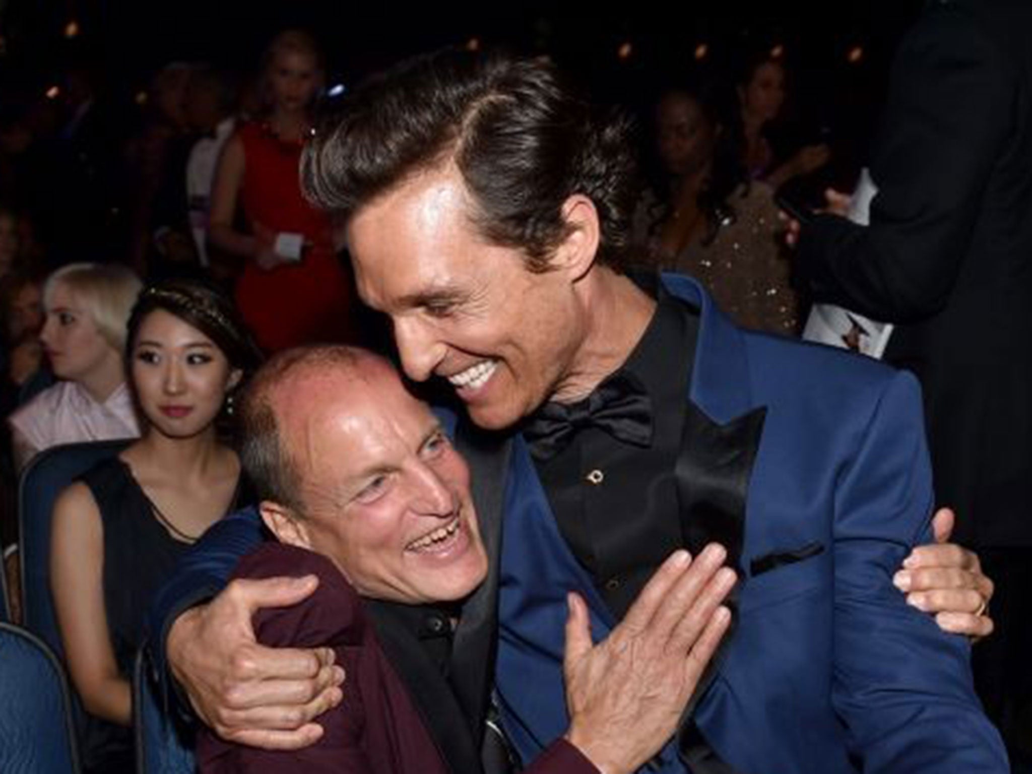 Big night: Woody Harrelson and Matthew McConaughey