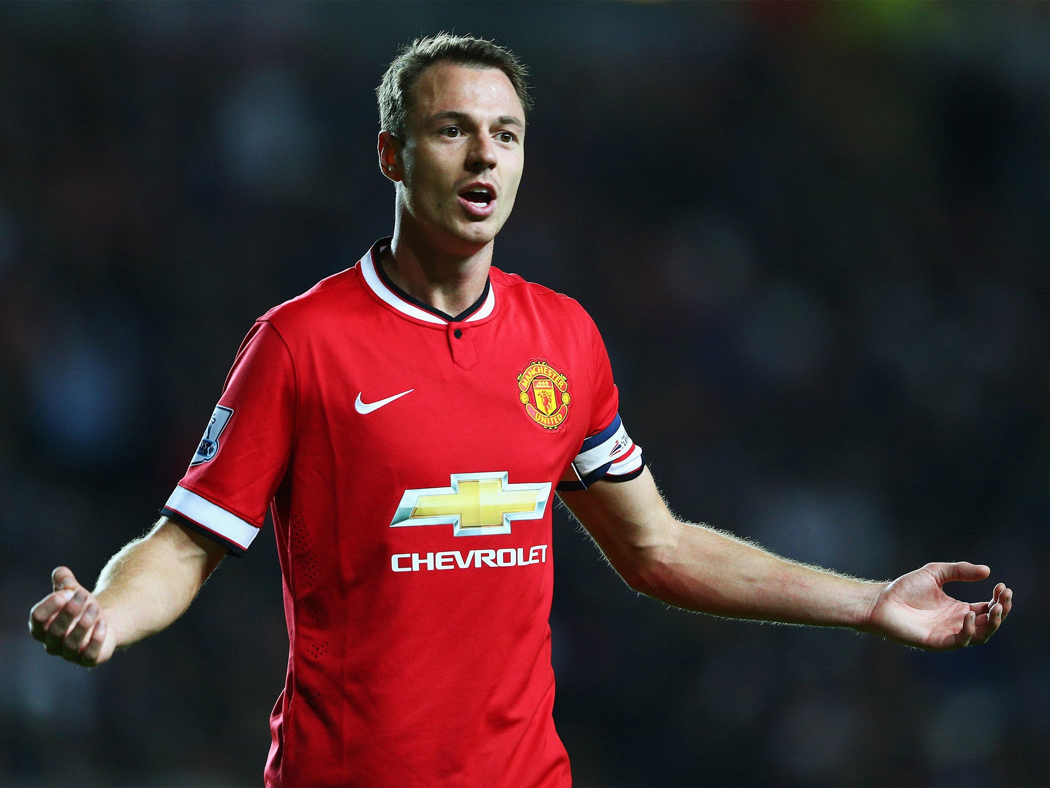 Jonny Evans was at fault for the first goal against MK Dons