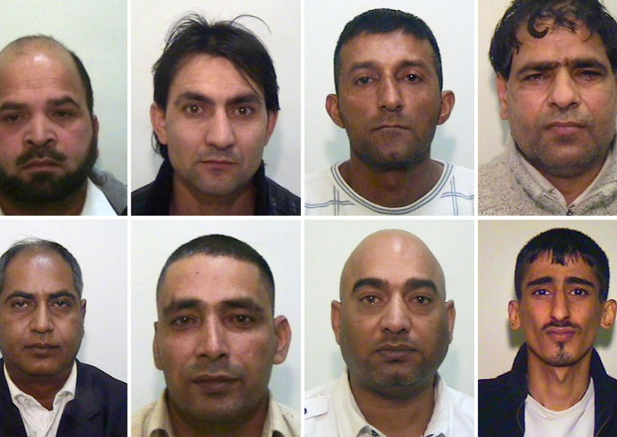 Clockwise from top: Zafran Ramzan, Razwan Razaq (main picture), Adil Hussain, Umar Razaq and Mohsin Khan were sentenced for grooming teenage girls for sex in 2010.