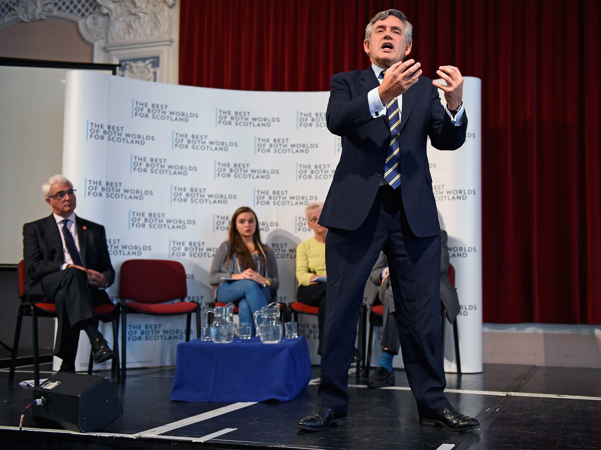 Gordon Brown urged Scots to vote No, at a rally in Dundee (Getty)