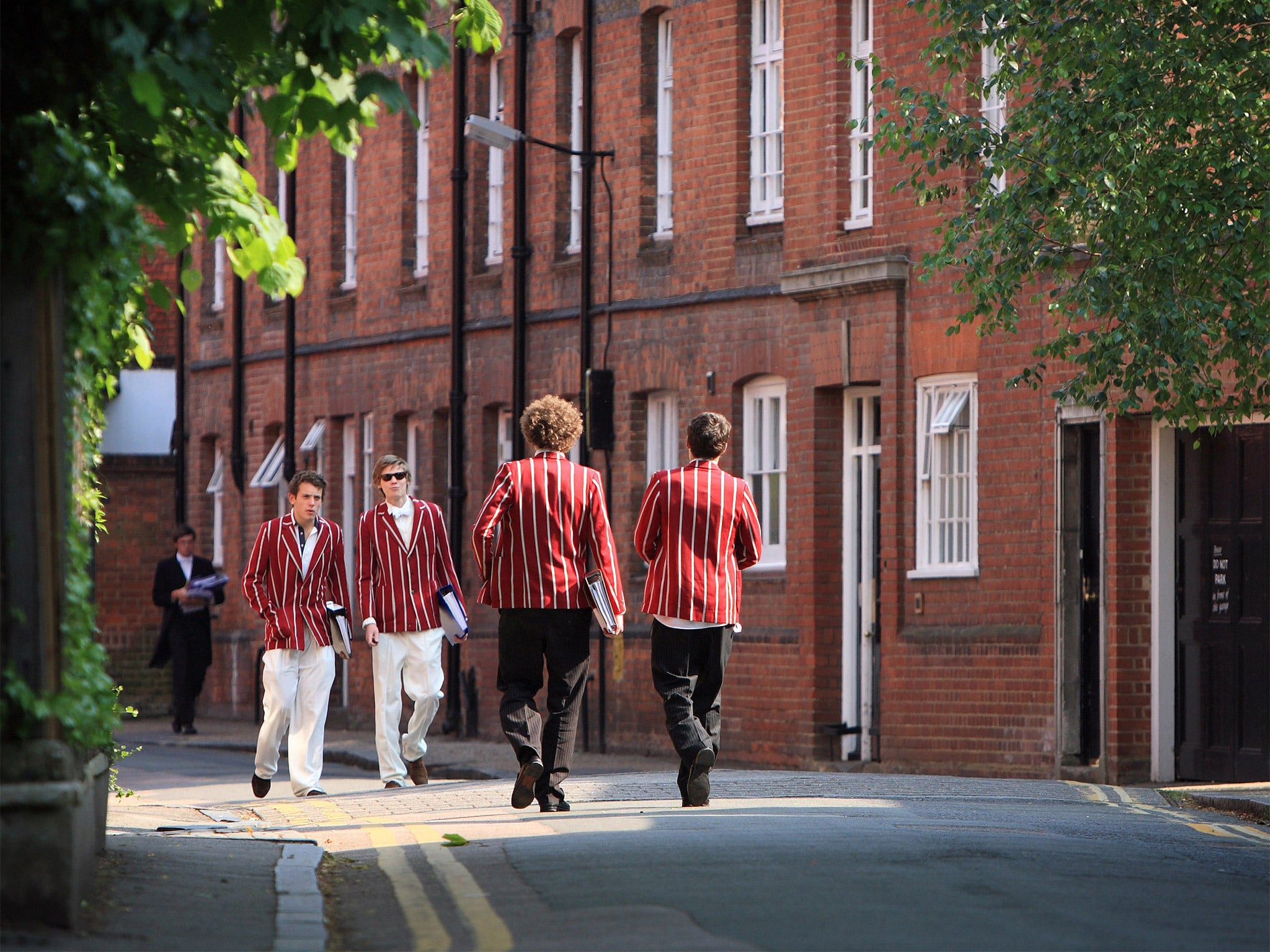 Pupils educated at schools like Eton (pictured) are far more likely to succeed in politics and the judiciary, the report found