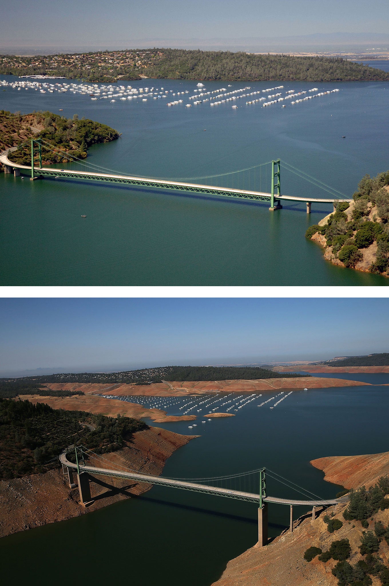 The Green Bridge of Lake Oroville