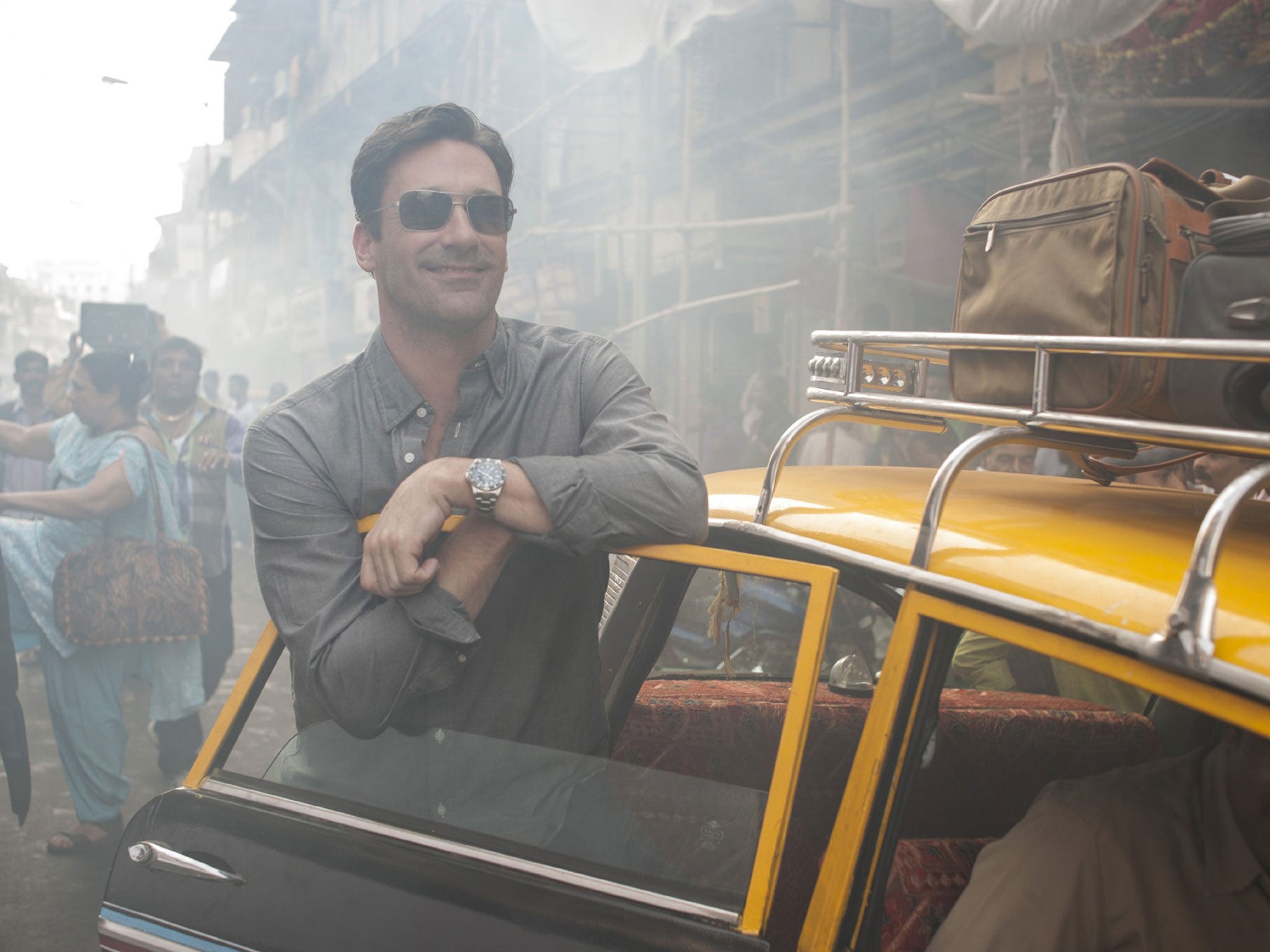 Shady character: Jon Hamm as sports agent JB Bernstein in Million Dollar Arm