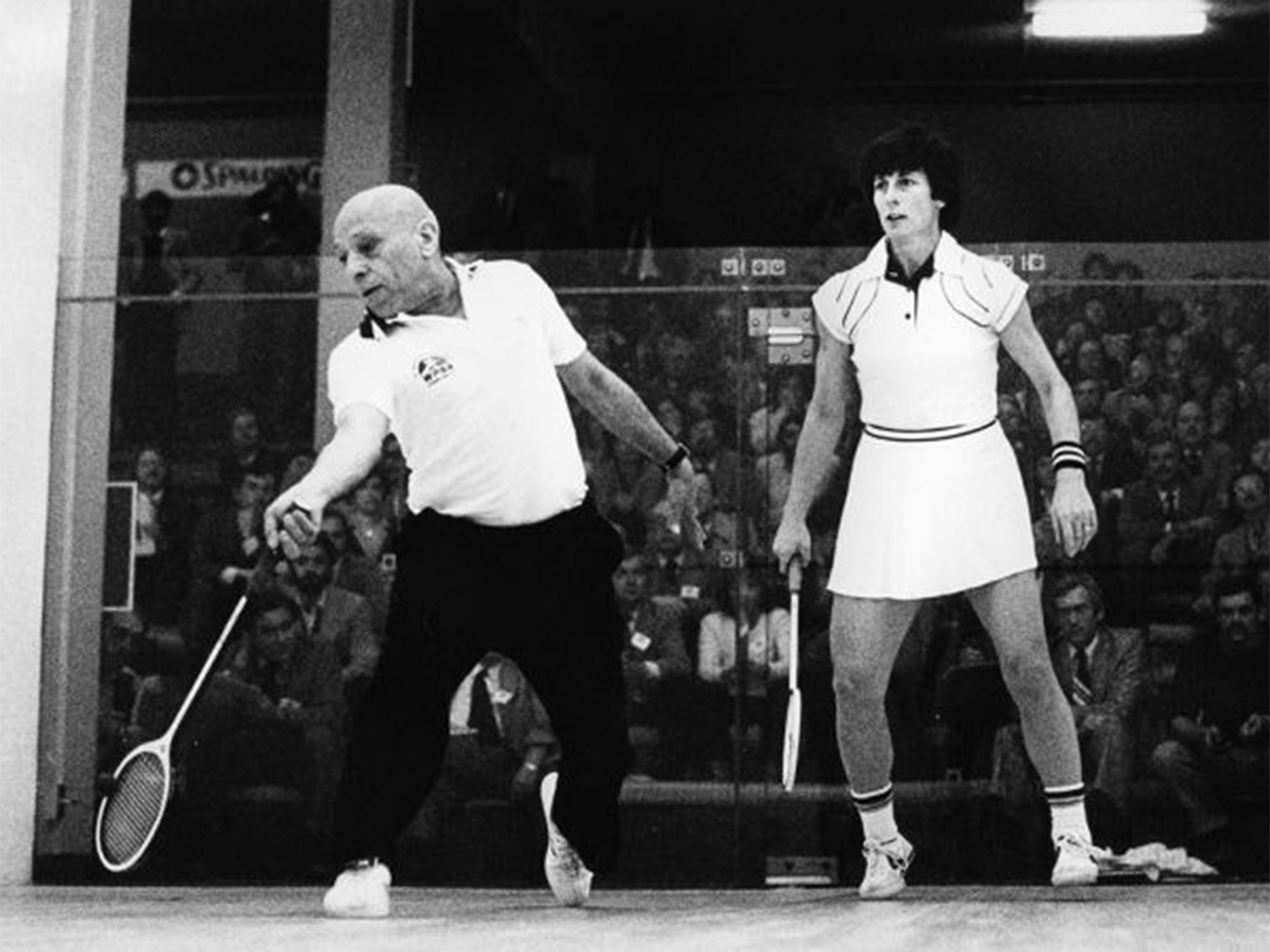 Khan takes on Heather McKay, widely regarded as the best female player in the history of squash