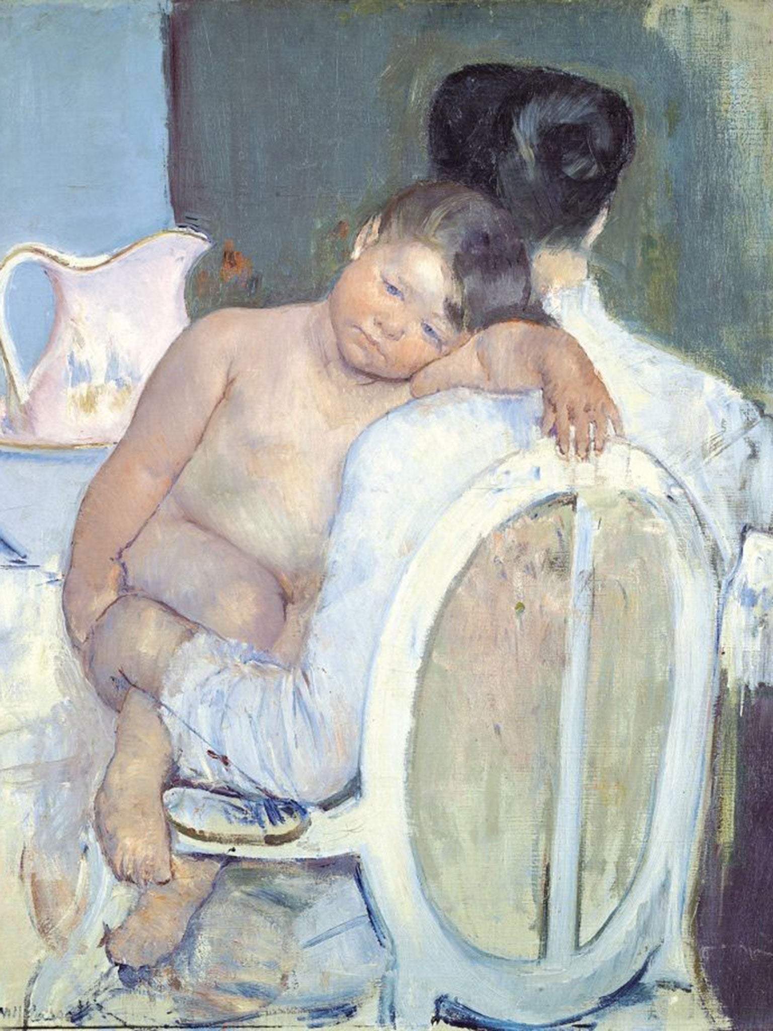 Mary Cassatt,Woman Sitting with a Child in Her Arms, c.1890