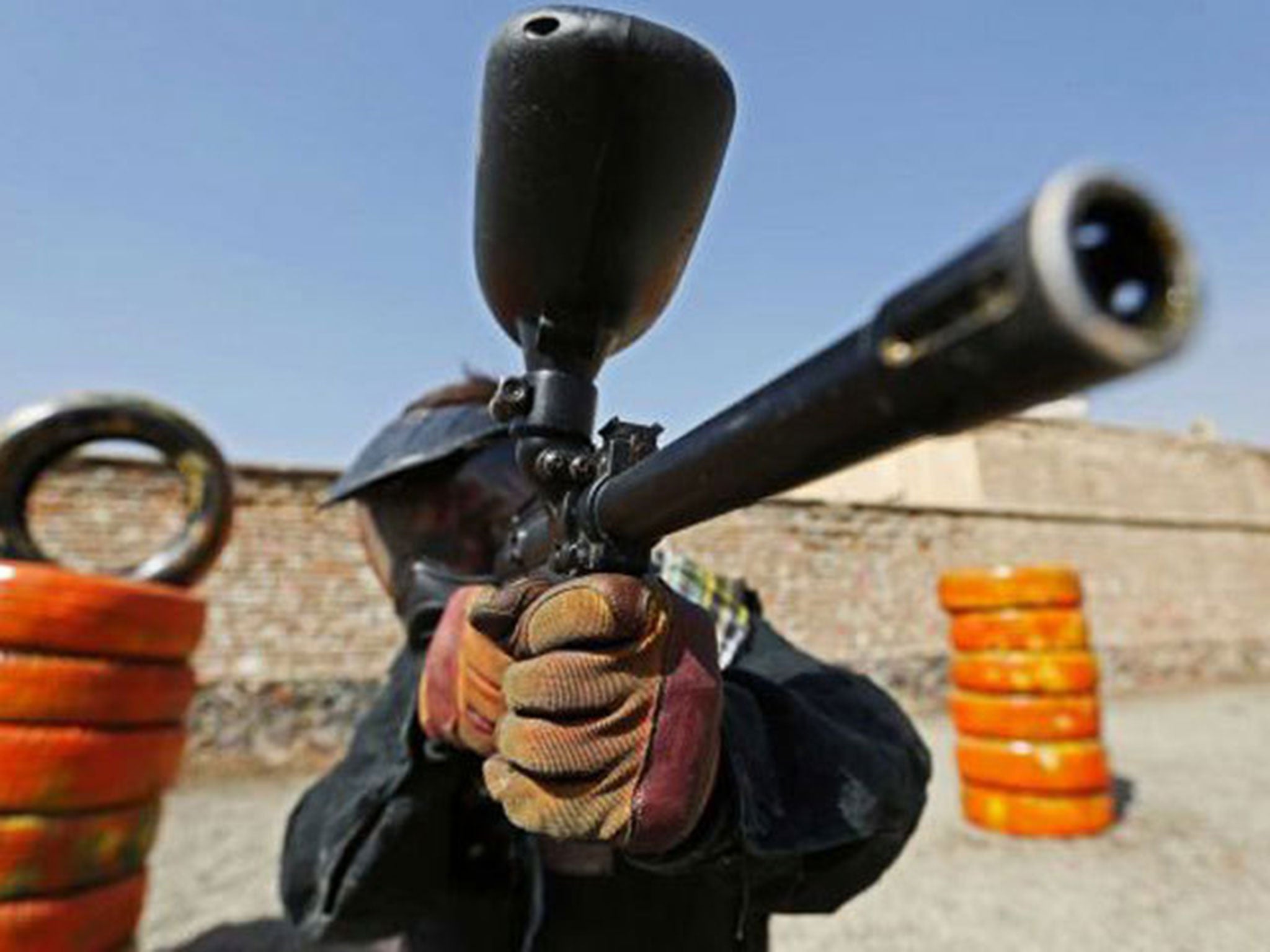 Paintball is one of a small number of leisure activities that have sprung up in Kabul since the fall of the Taliban