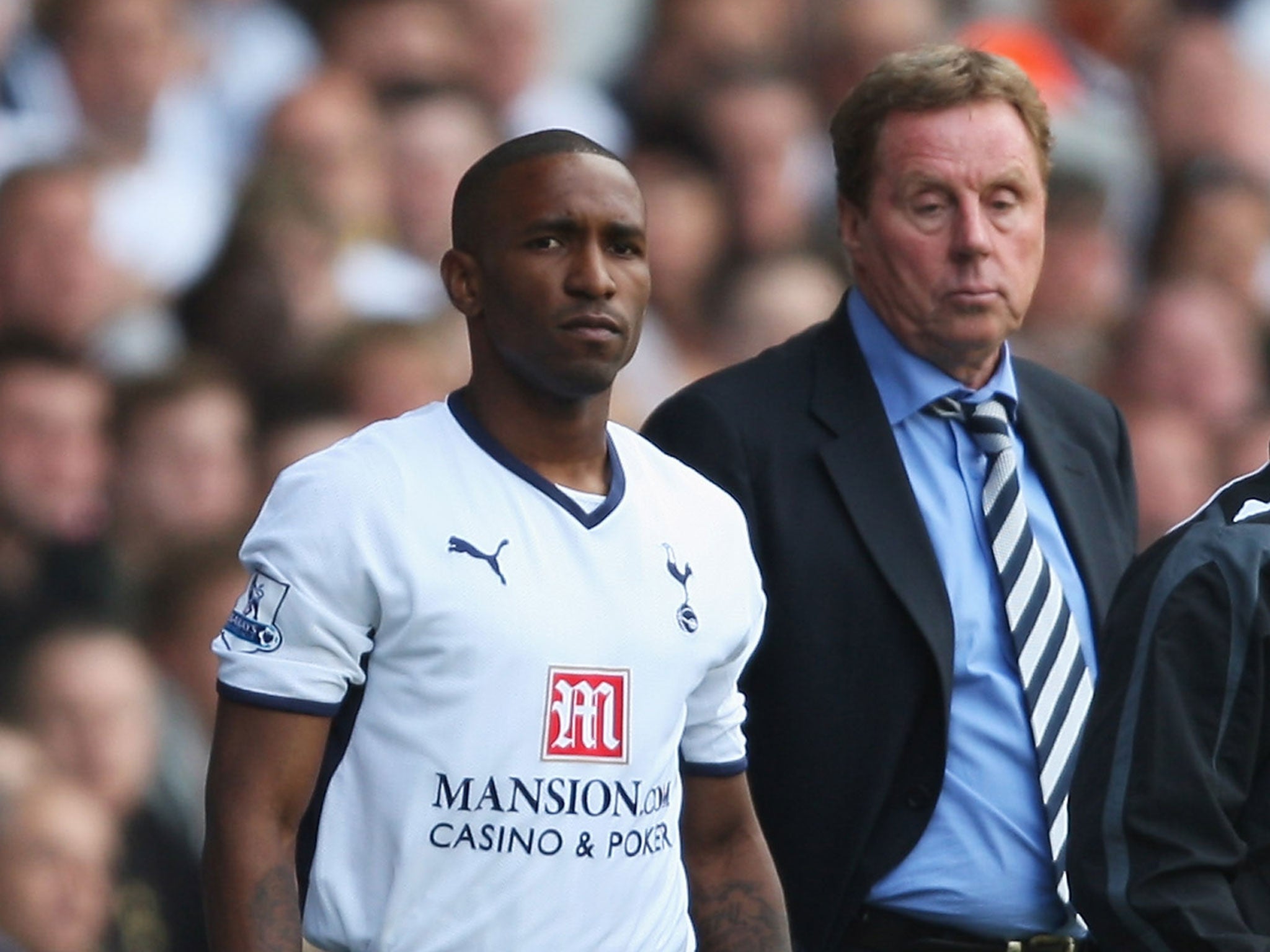 Jermain Defoe and Harry Redknapp