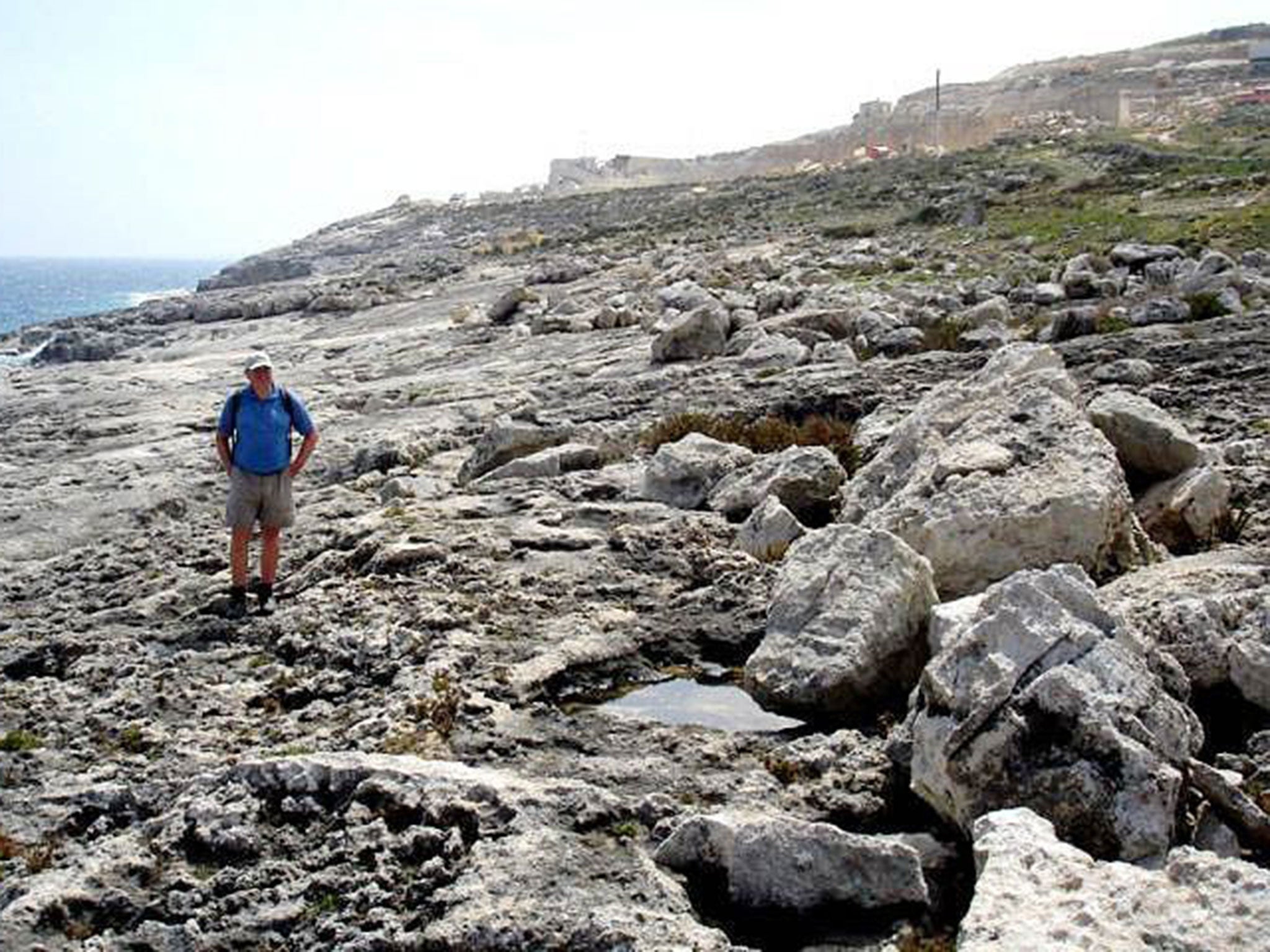 The researchers found that large boulders had been moved in land by up to 100 metres from the seabed as a result of a massive ocean wave