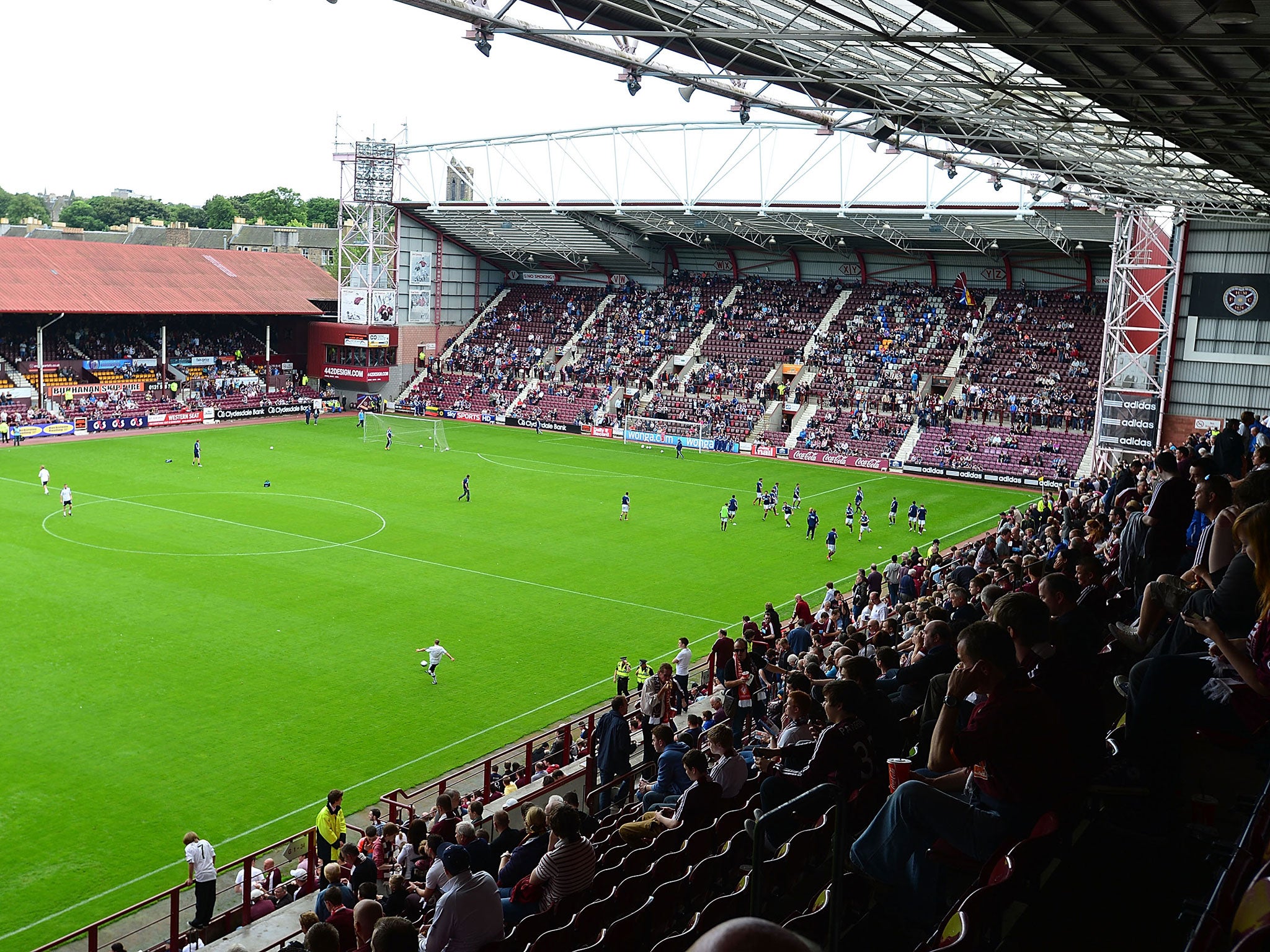 The victims of the assault outside the Tynecastle Stadium were campaigners for Yes Scotland