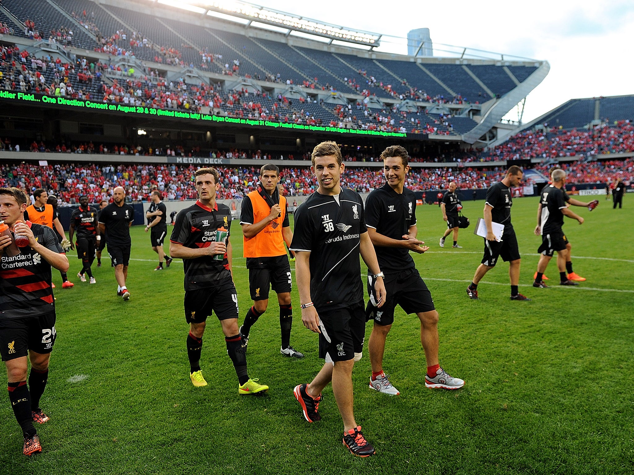 Jon Flanagan during Liverpool pre-season